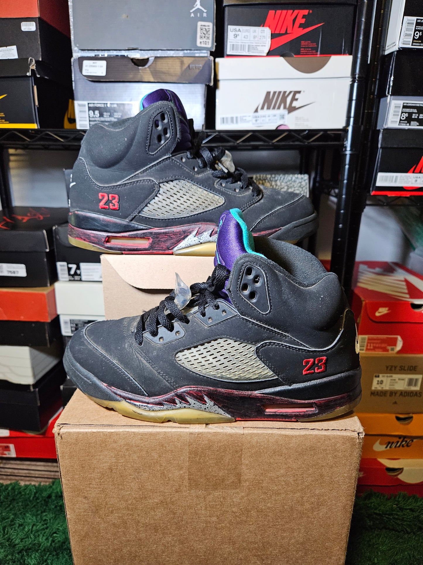 Size 10.5 - AJ 5 Retro Top 3 Black 2020