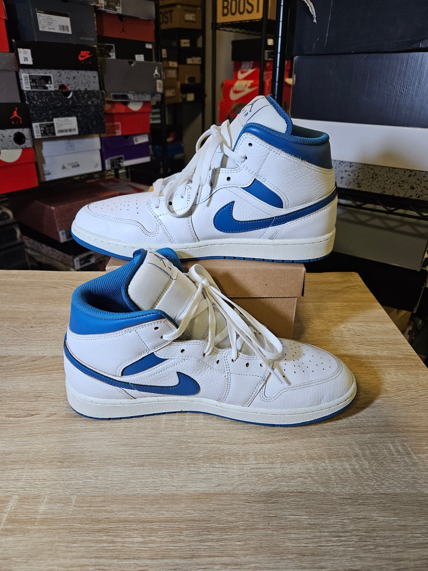 Size 12 - AJ 1 Mid Industrial Blue