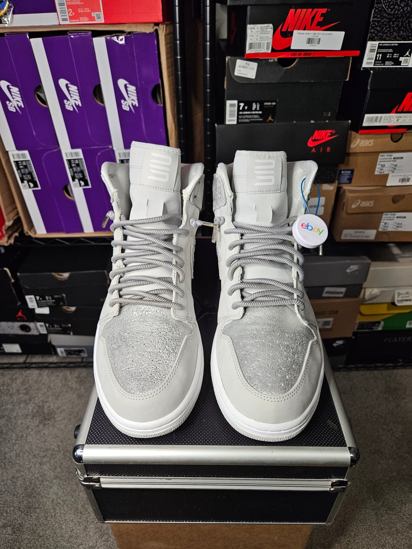 Size 12 - AJ 1 Retro Silver High 25th Anniversary