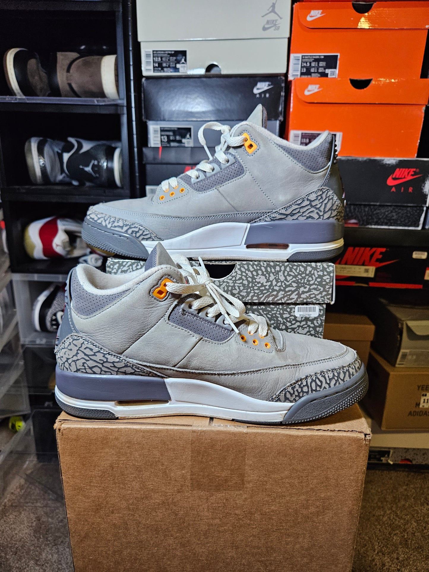 Size 9.5 - AJ 3 Retro Mid Cool Grey