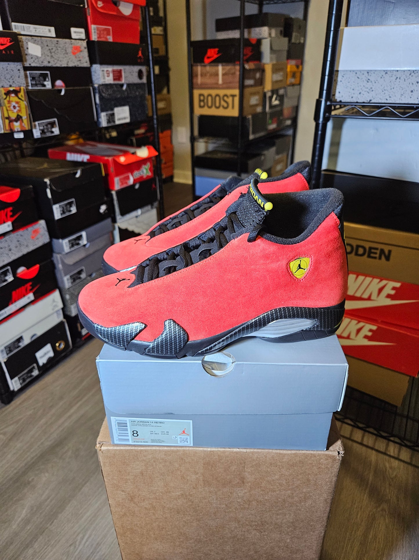 Size 8 - Air Jordan 14 Retro 2025 Ferrari