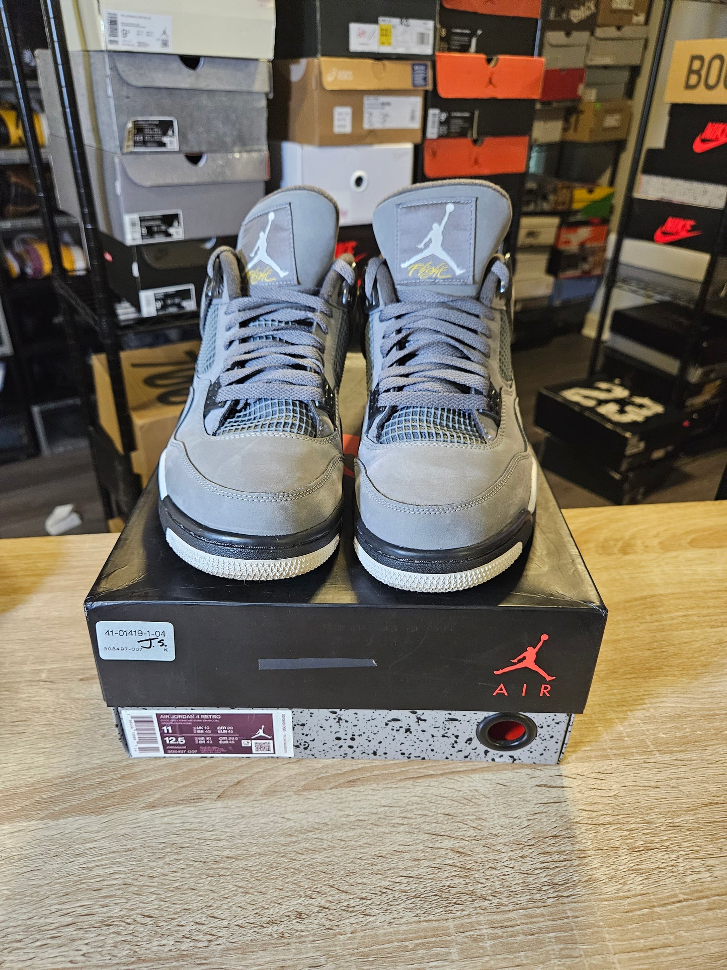 Size 11 - AJ 4 Retro Low Cool Grey