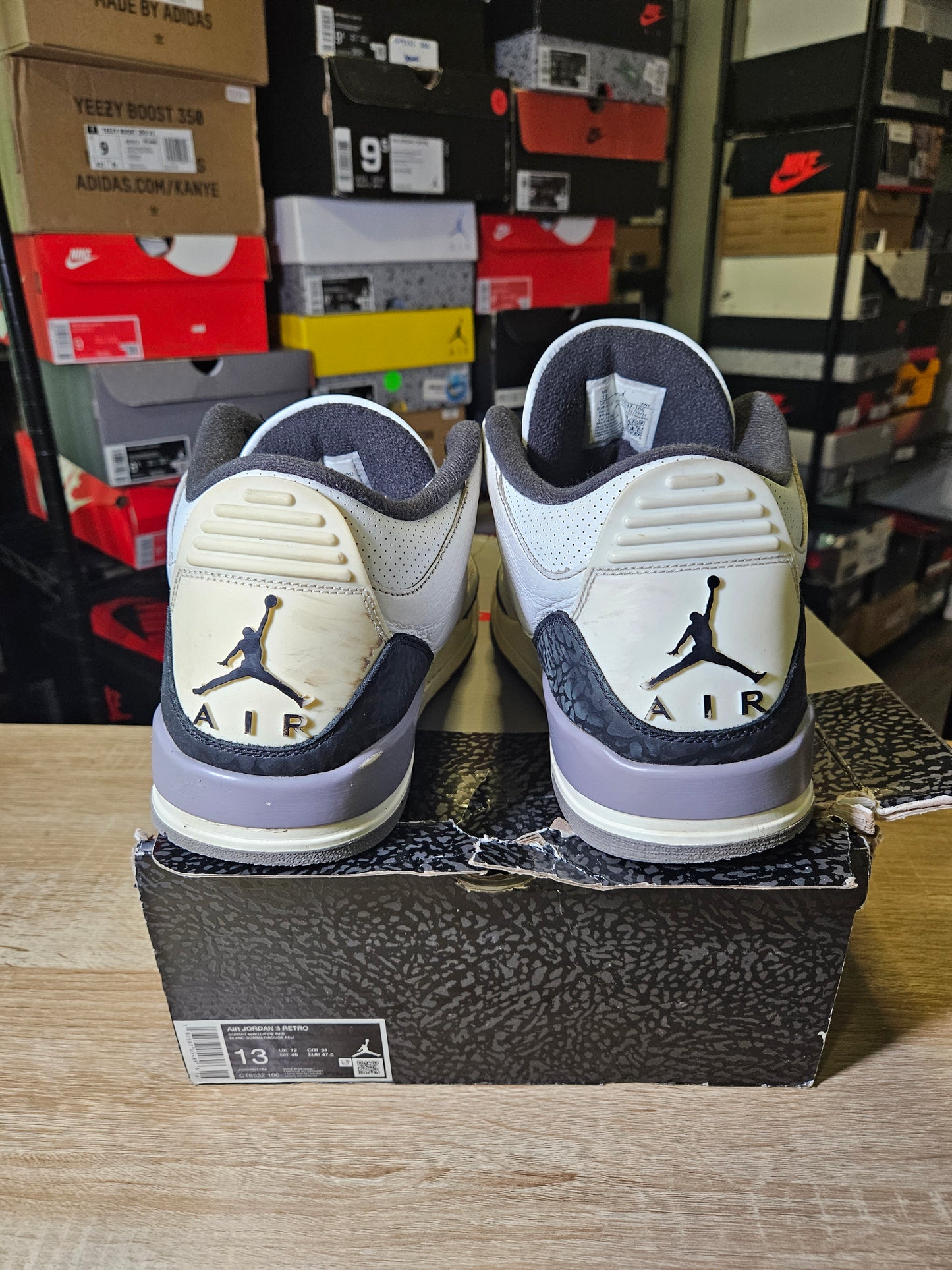Size 13 - AJ 3 Retro Cement Grey