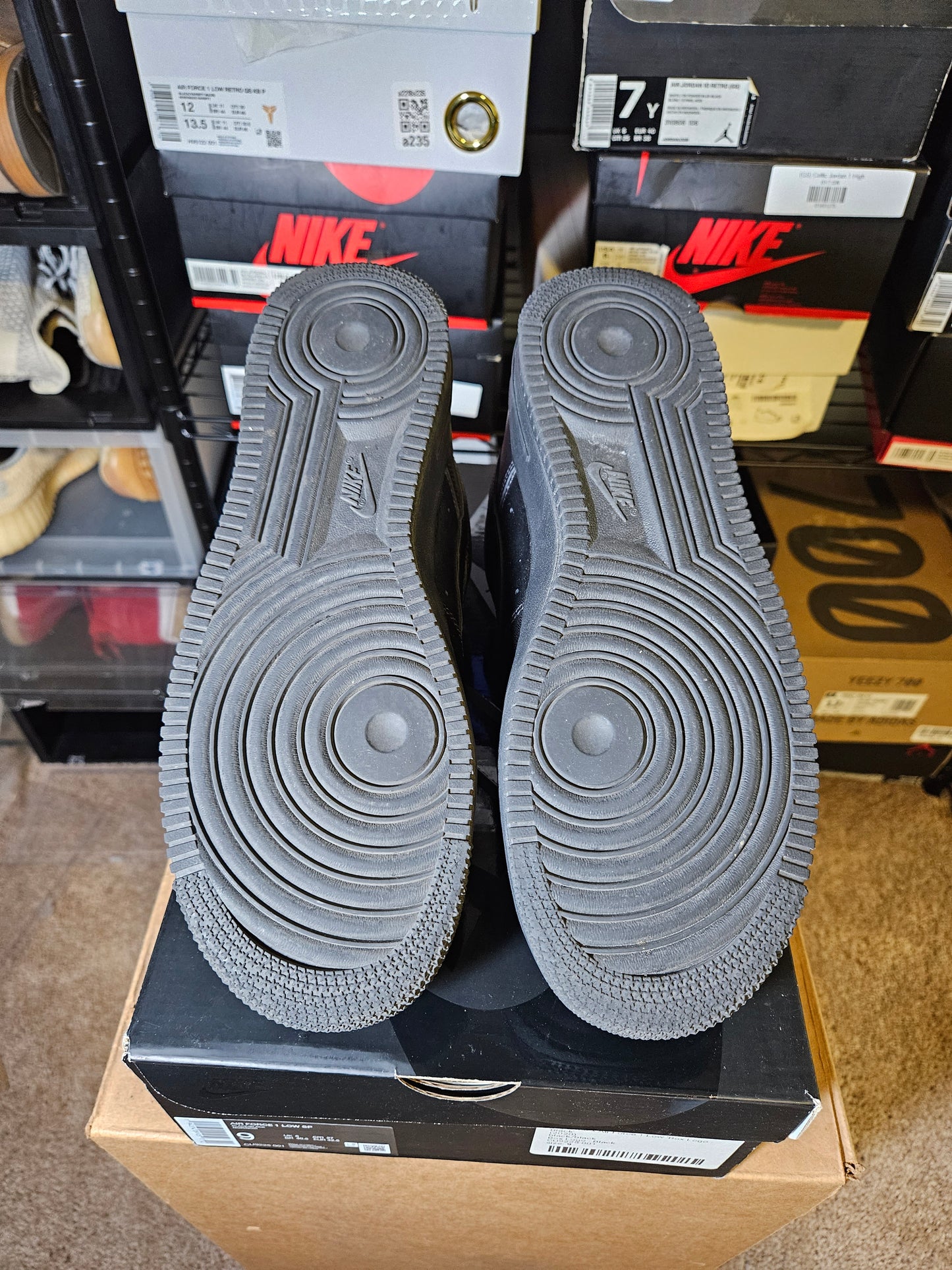 Size 9 - AF1 Low x Supreme Box Logo Black