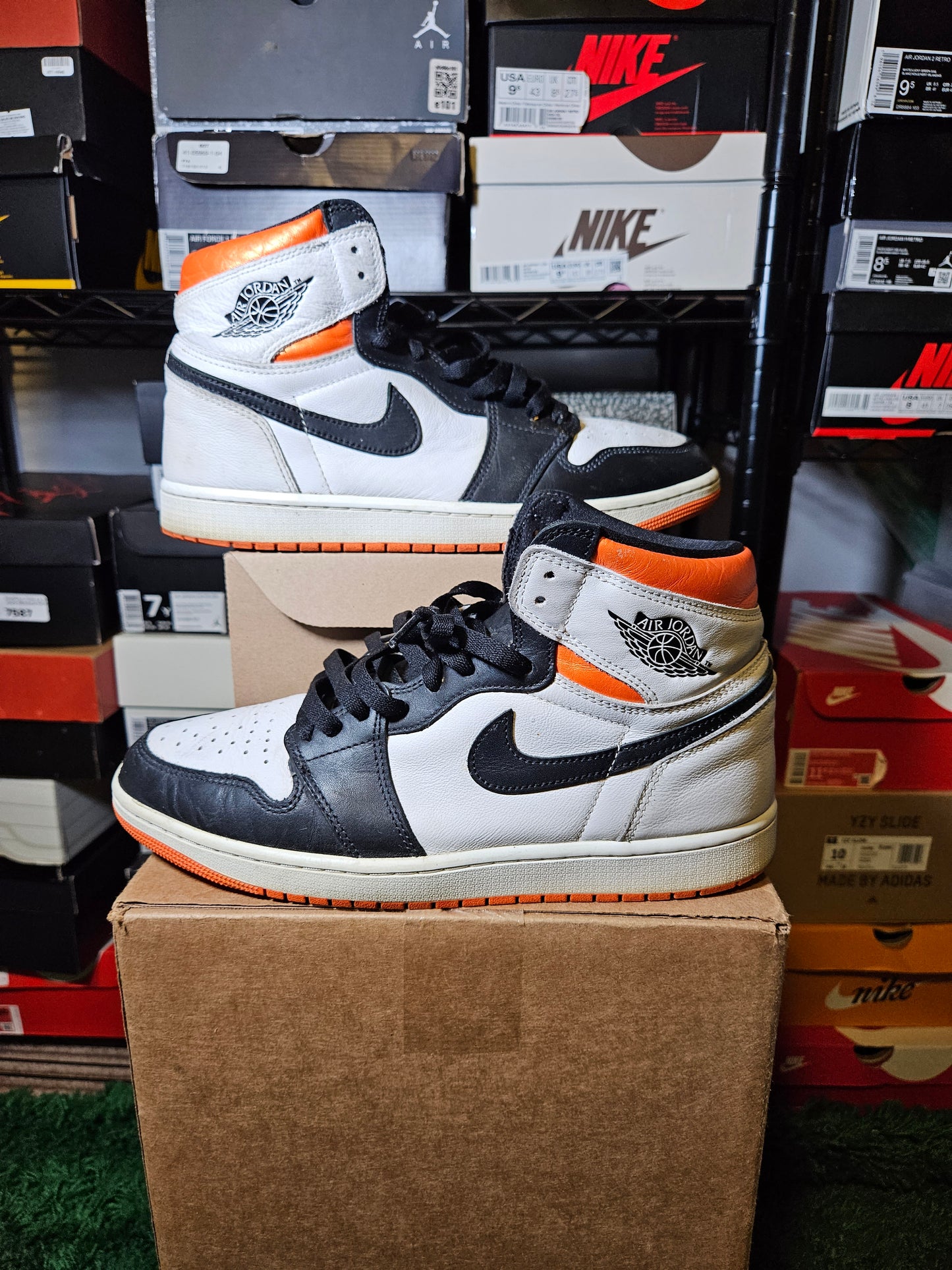 Size 10.5 - AJ 1 Retro High Electro Orange