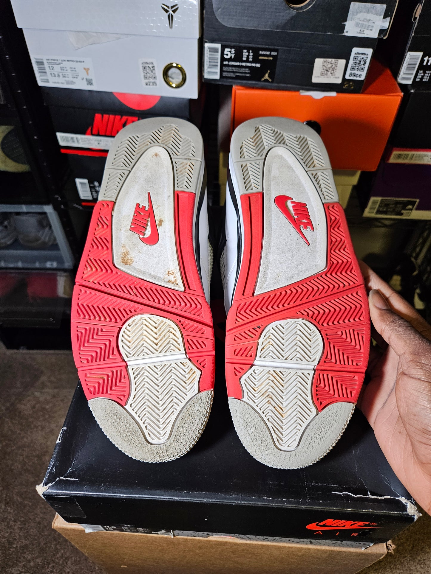 Size 11.5 - Jordan 4 Retro Fire Red