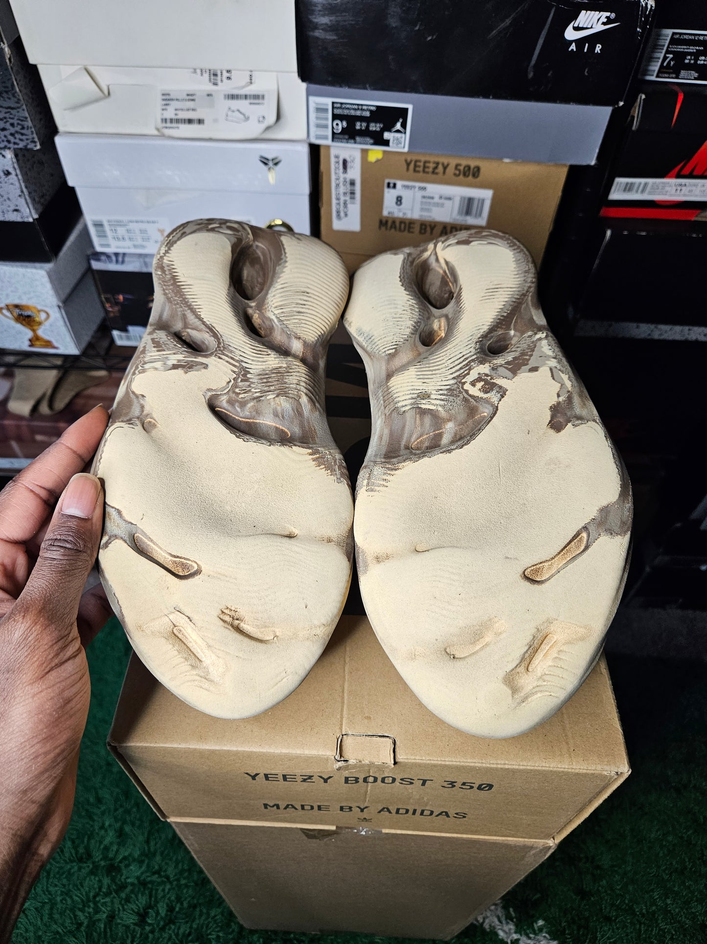 Size 12 - YZY Foam RNNR MX Cream Clay
