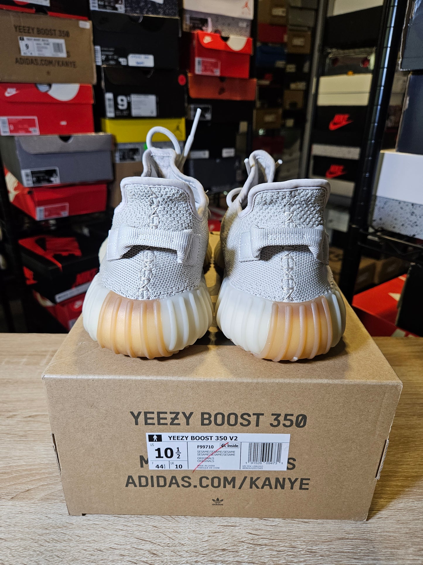 Size 10.5 - adidas Yeezy Boost 350 V2 Low Sesame