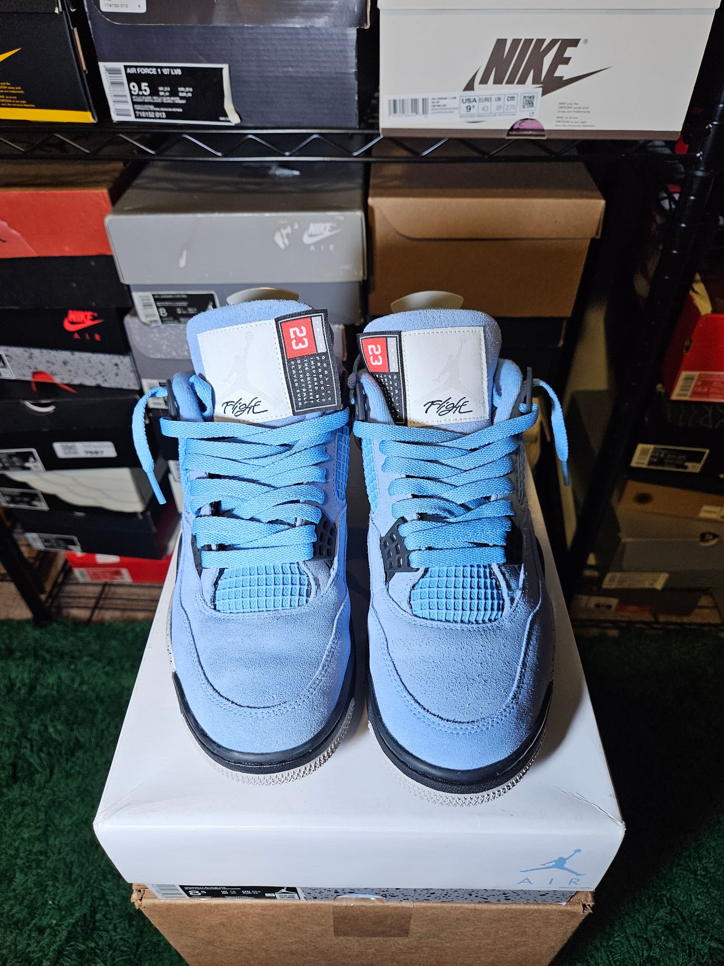 Size 8.5 - AJ 4 Retro Mid University Blue