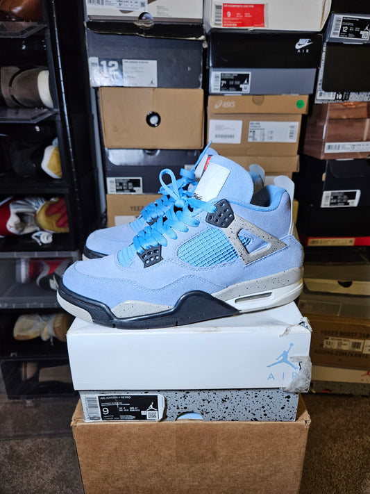 Size 9 - AJ 4 Retro Mid University Blue