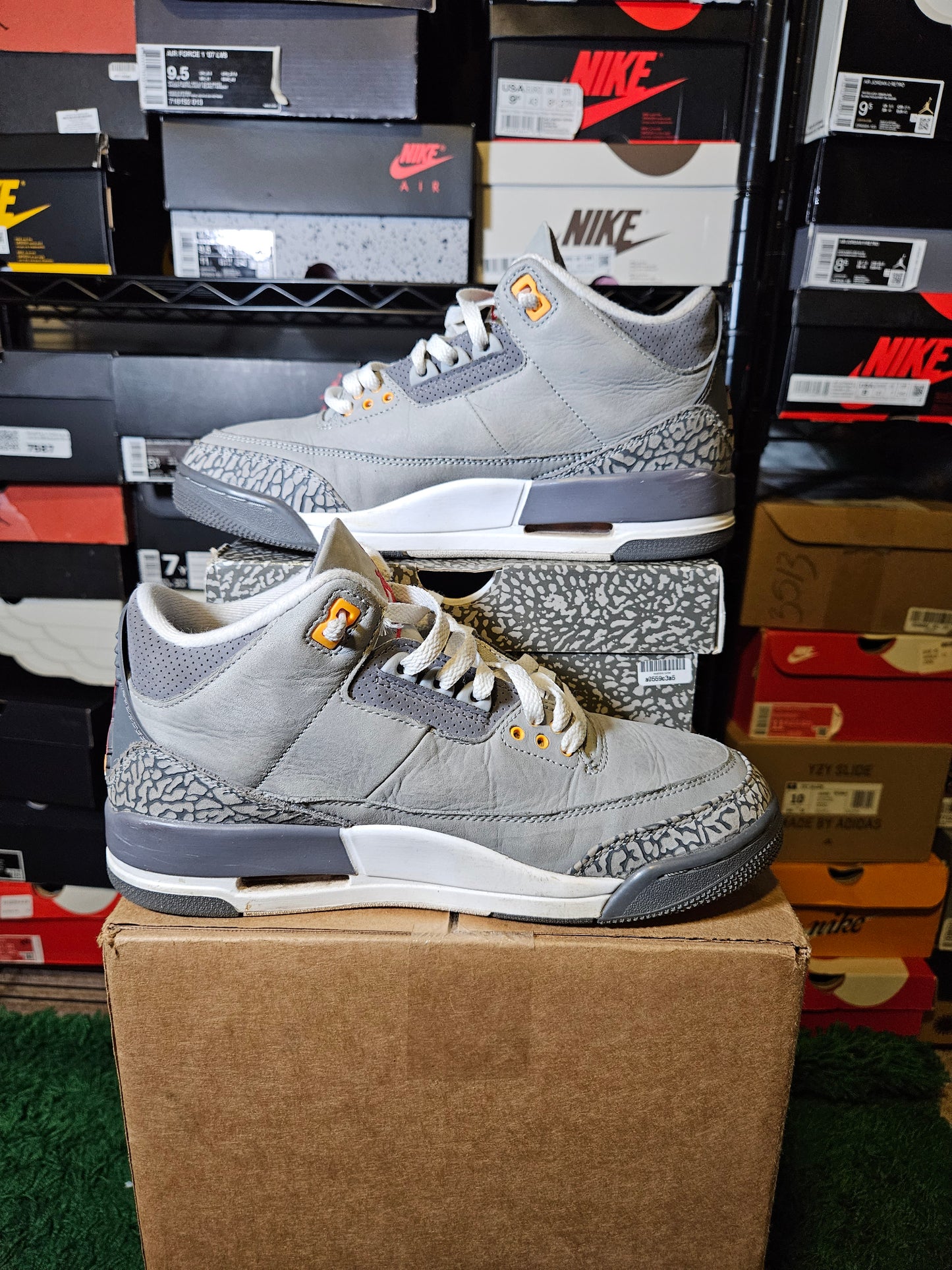 Size 8.5 - AJ 3 Retro Mid Cool Grey