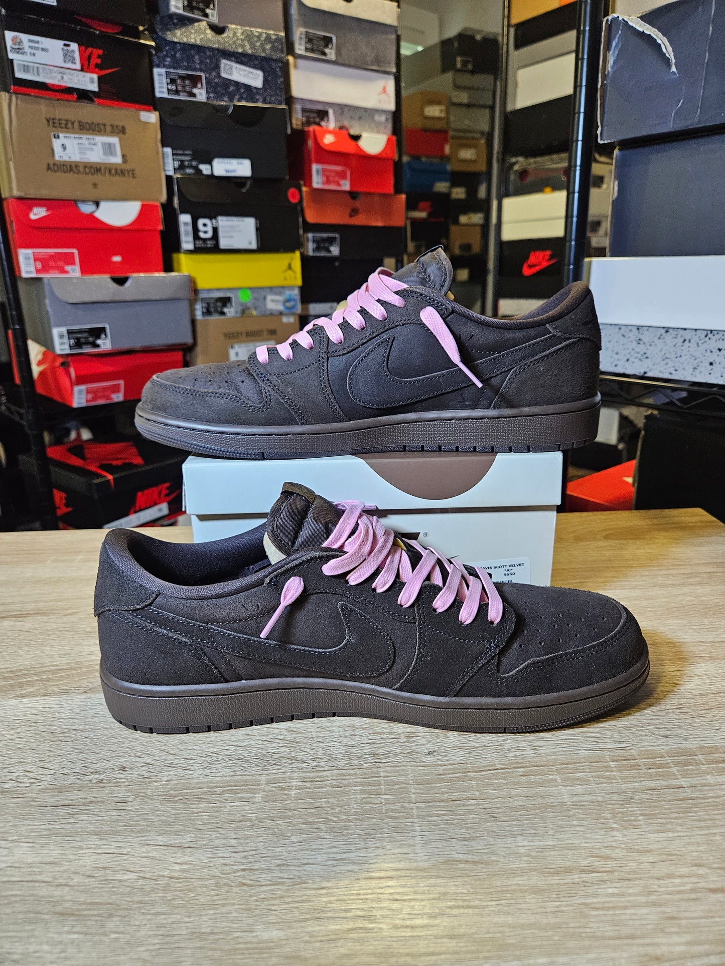 Size 12 - Travis Scott AJ 1 Retro OG SP Low Velvet Brown