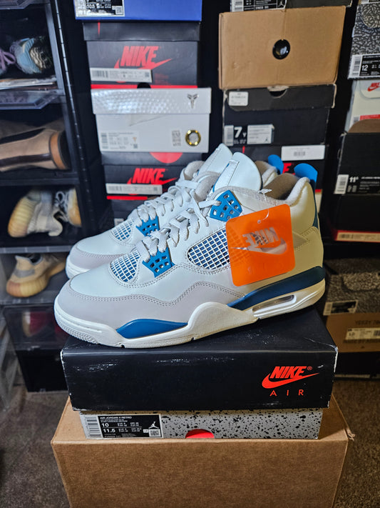 Size 10 - AJ 4 Retro 2024 Military Blue