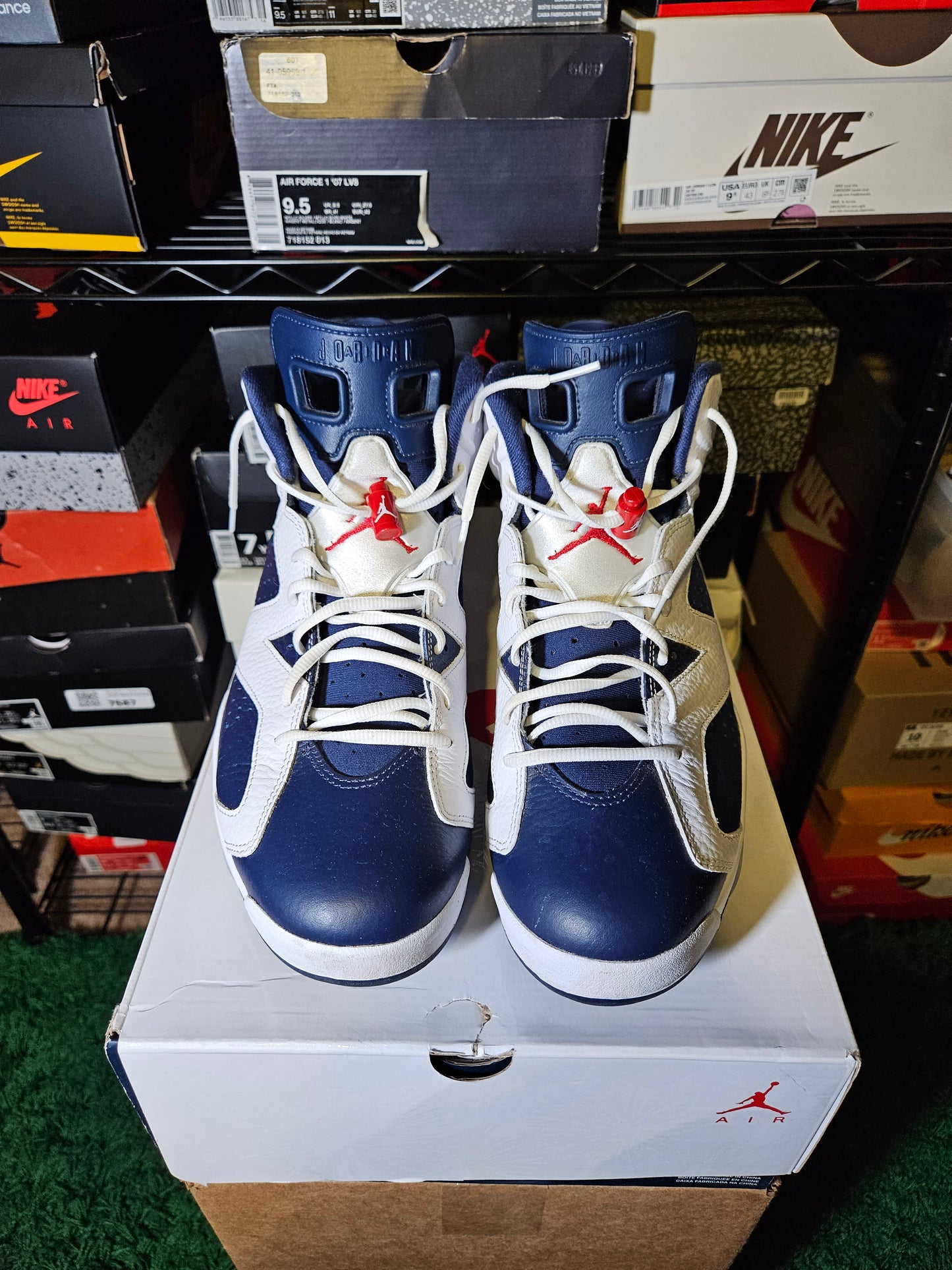Size 12.5 - AJ 6 Retro 2024 Olympic