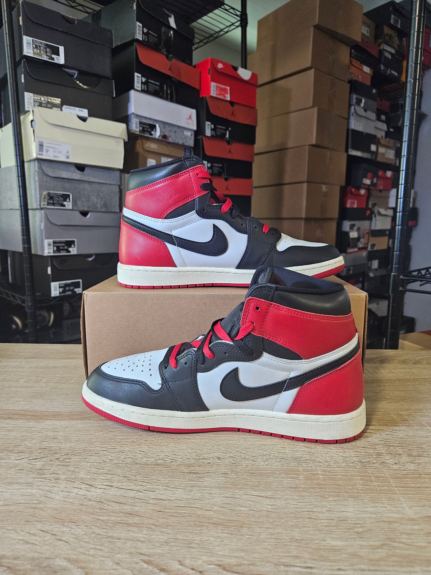 Size 11 - AJ 1 Retro OG High Black Toe Reimagined
