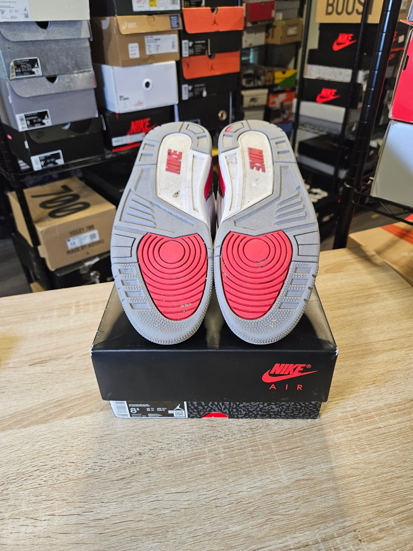 Size 8.5 - AJ 3 Retro Mid Fire Red
