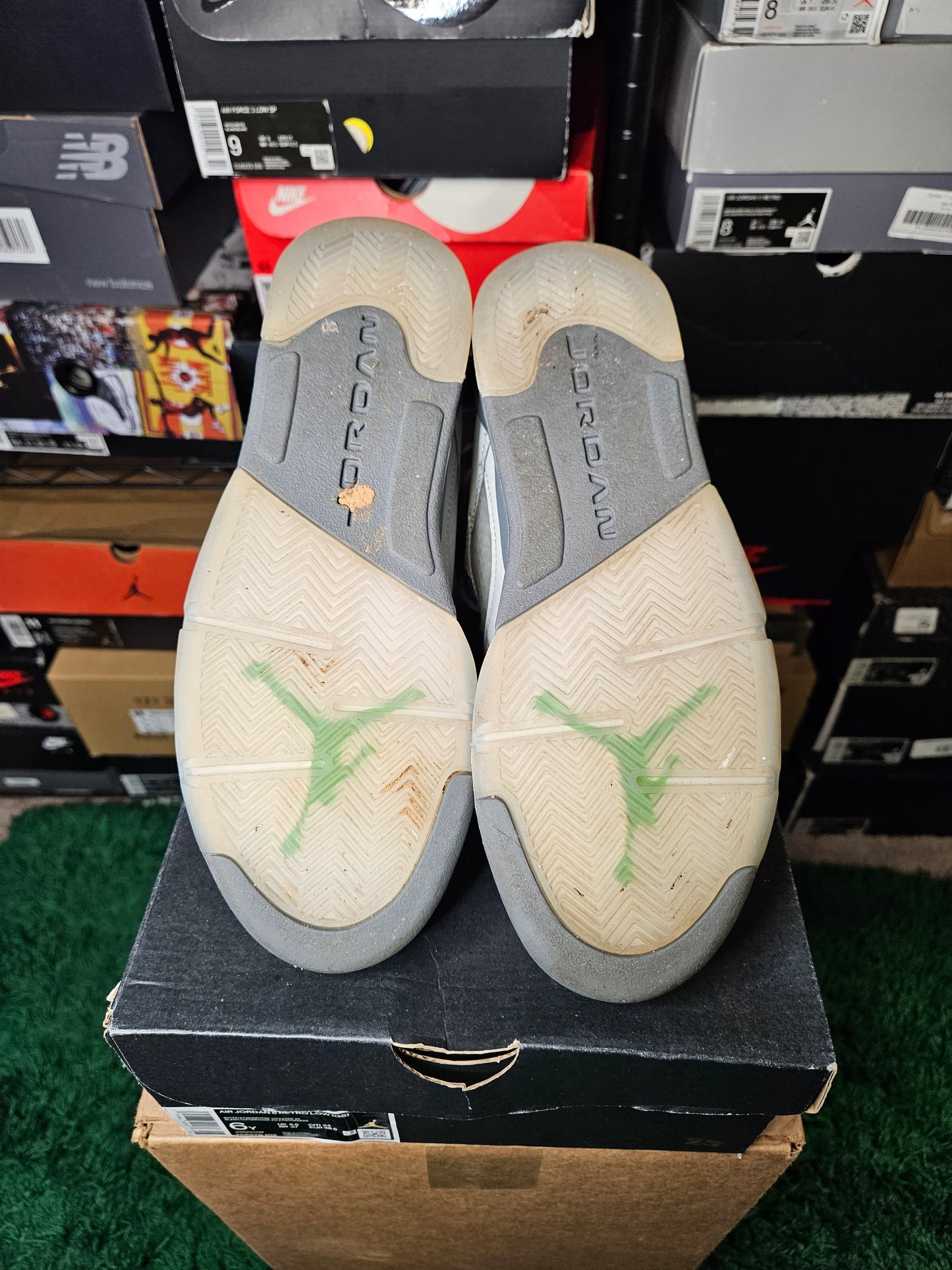 Size 6 - AJ 5 Retro Green Bean