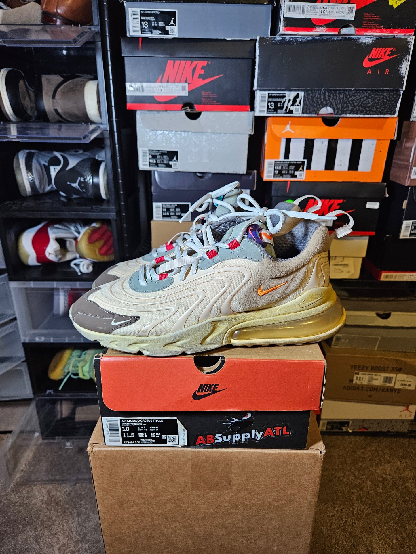 Size 10 - Travis Scott x Air Max 270 React ENG Cactus Trails