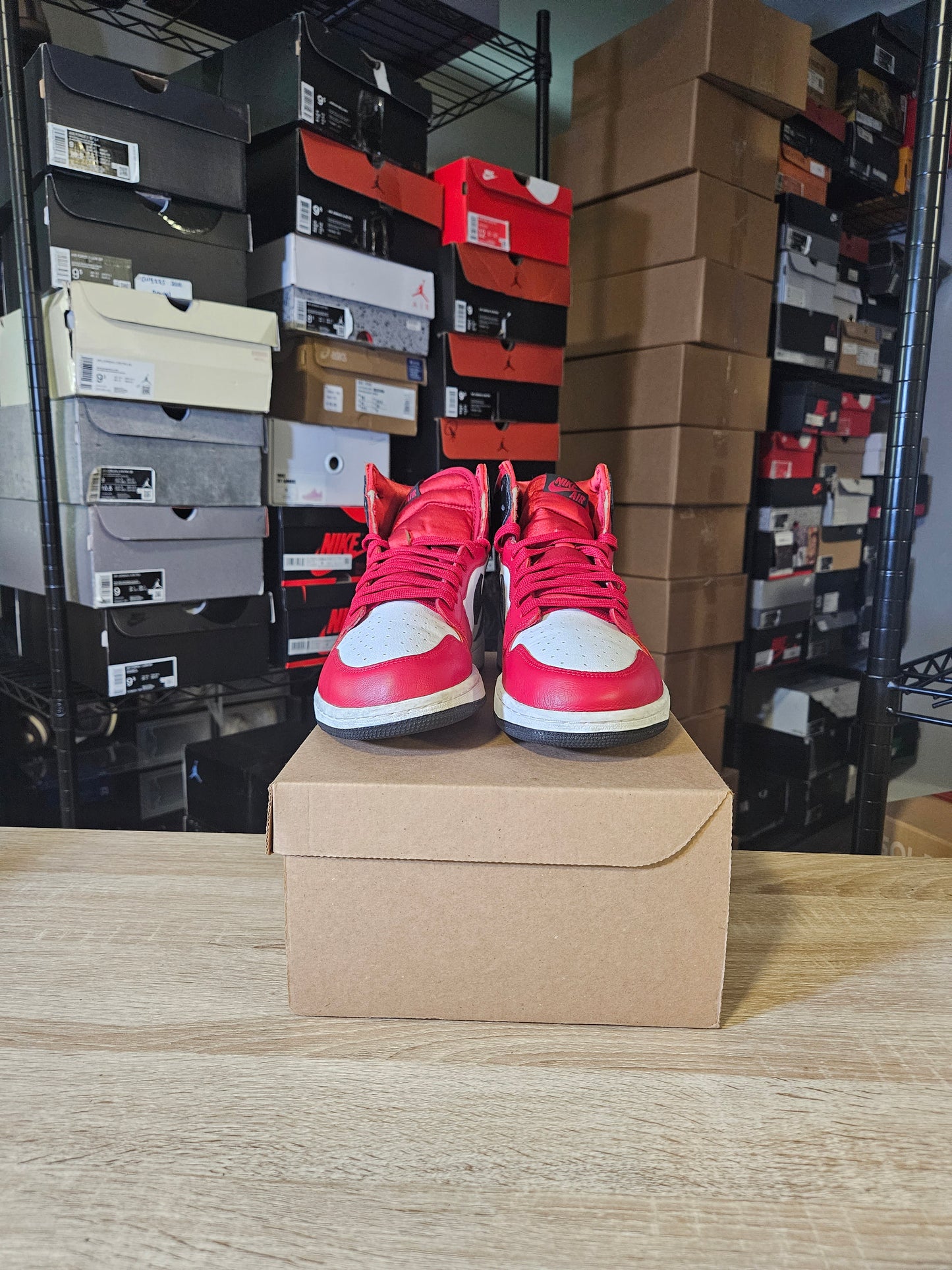 Size 10.5 - AJ 1 Retro OG High Satin Red