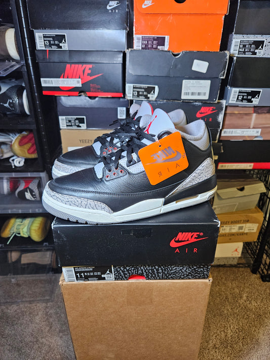 Size 11.5 - AJ 3 Retro OG 2024 Black Cement
