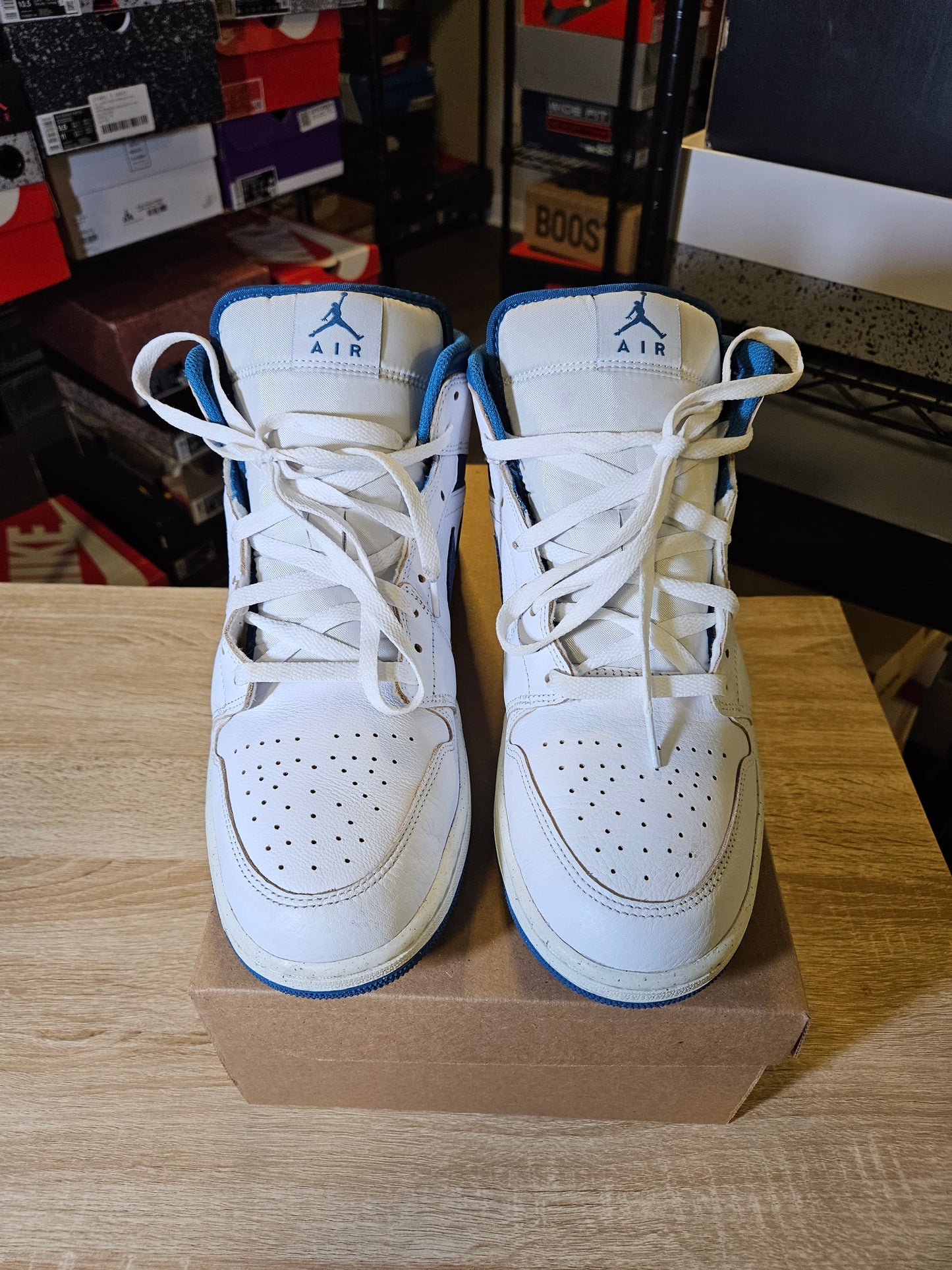 Size 12 - AJ 1 Mid Industrial Blue