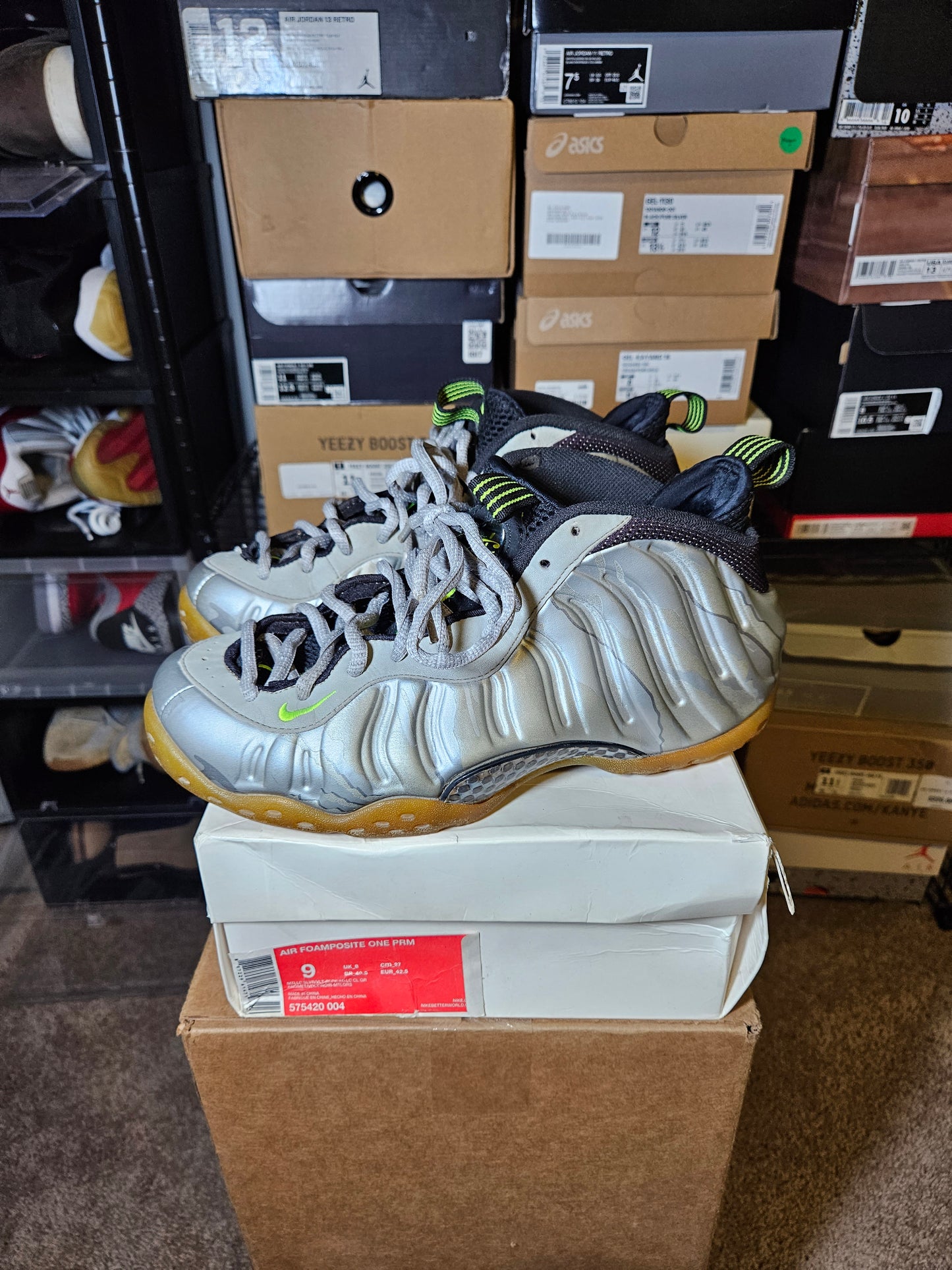 Size 9 - Air Foamposite One Prm Metallic Camo