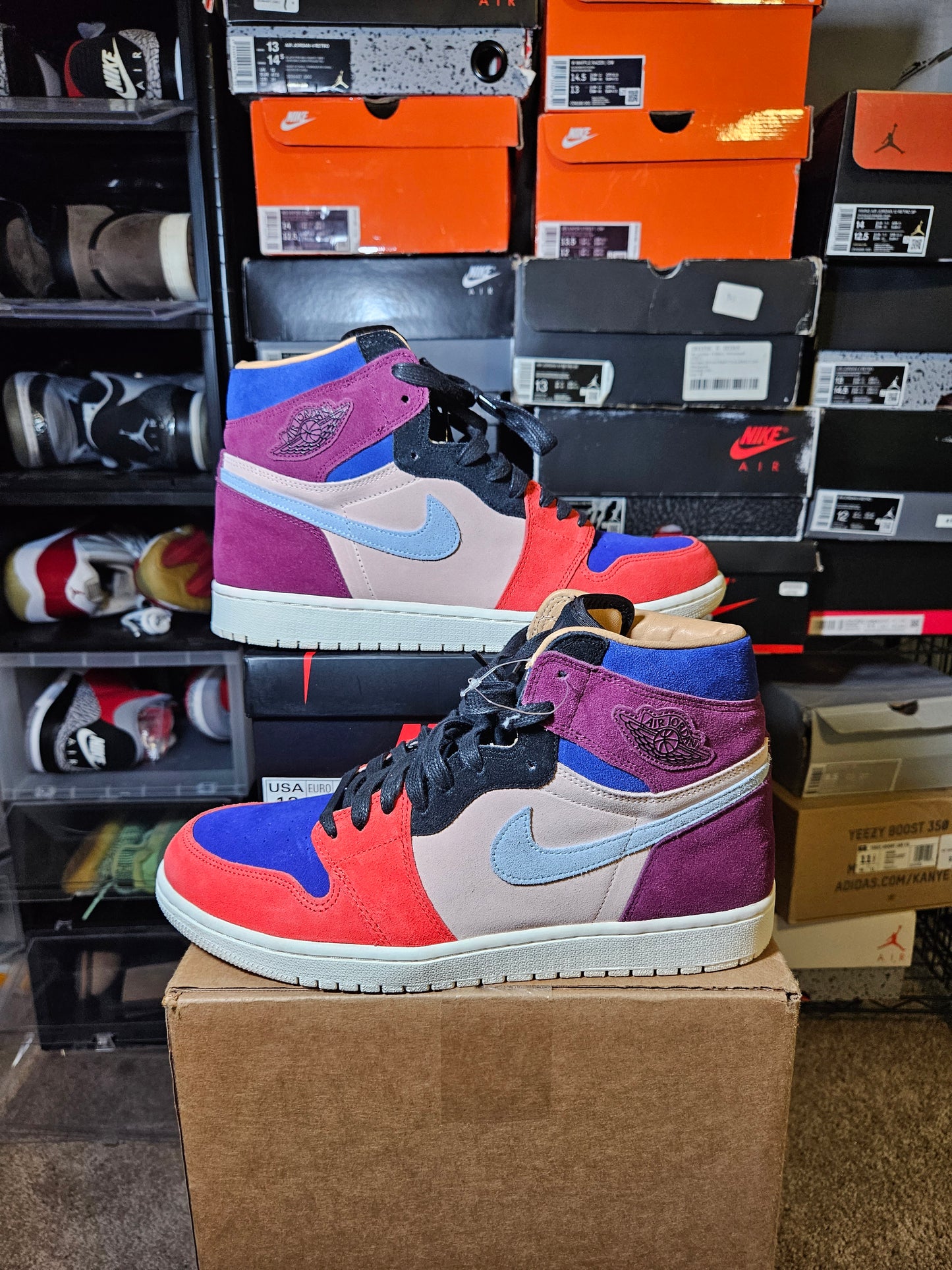 Size 12W - Aleali May x AJ 1 Retro High Court Lux