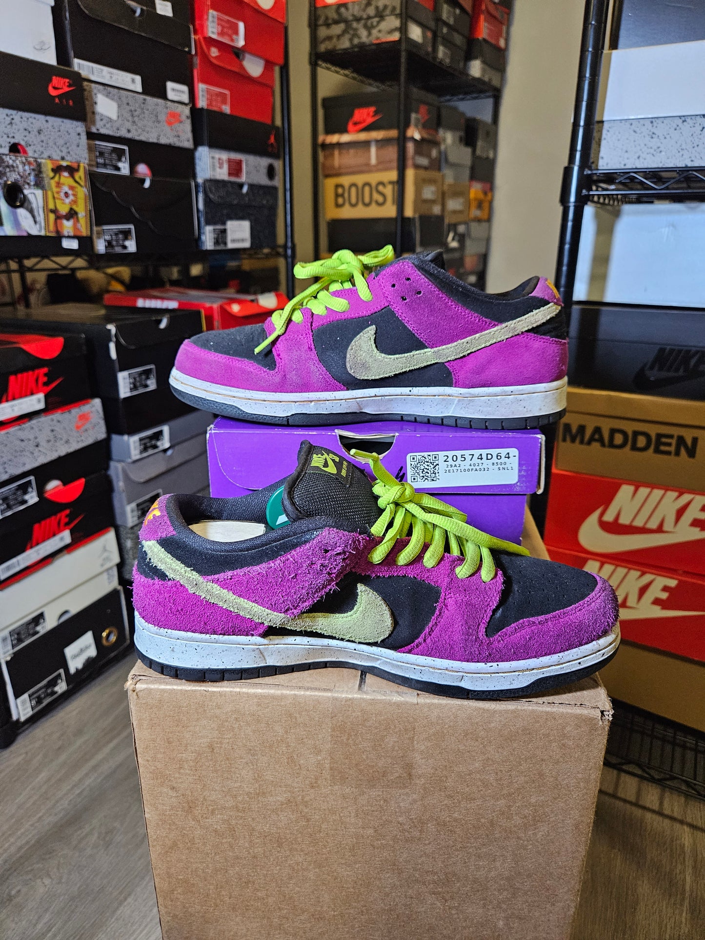 Size 9.5 - Dunk Pro SB Low Red Plum
