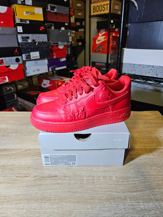 Size 7W/5.5M - Air Force 1 '07 Red Roses