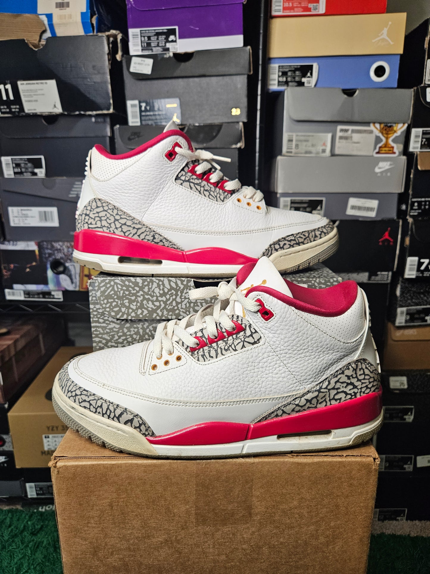 Size 11 - AJ 3 Retro Mid Cardinal Red