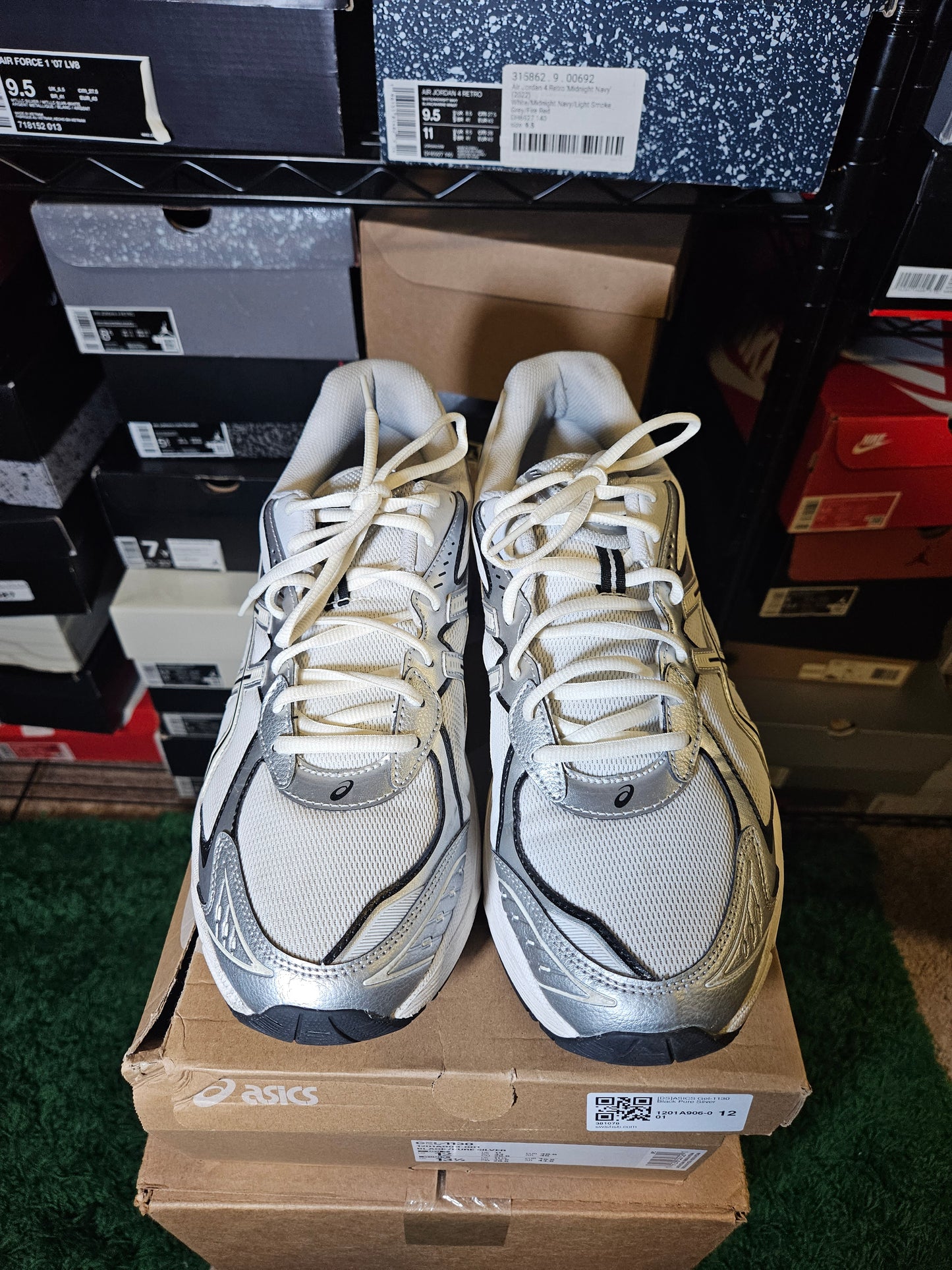 Size 12 - ASICS GT 2160 White Black Cream