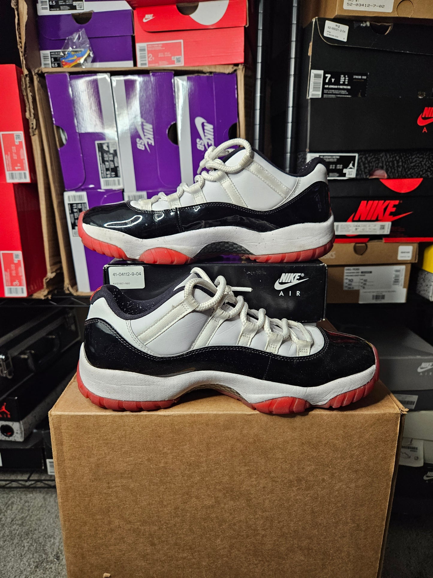 Size 9.5 - AJ 11 Retro Low Concord-Bred