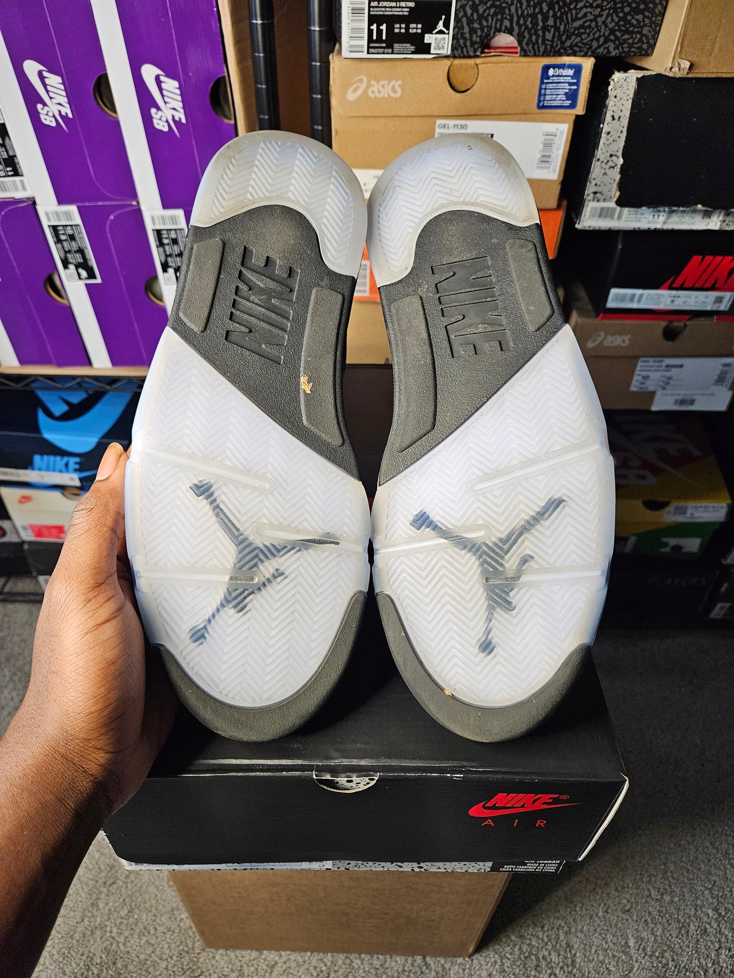 Size 12 - AJ 5 Retro OG Black Metallic Reimagined