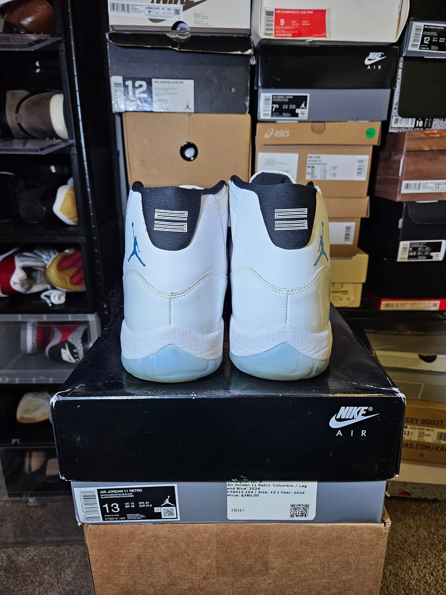 Size 13 - AJ 11 Retro 2024 Legend Blue / Columbia