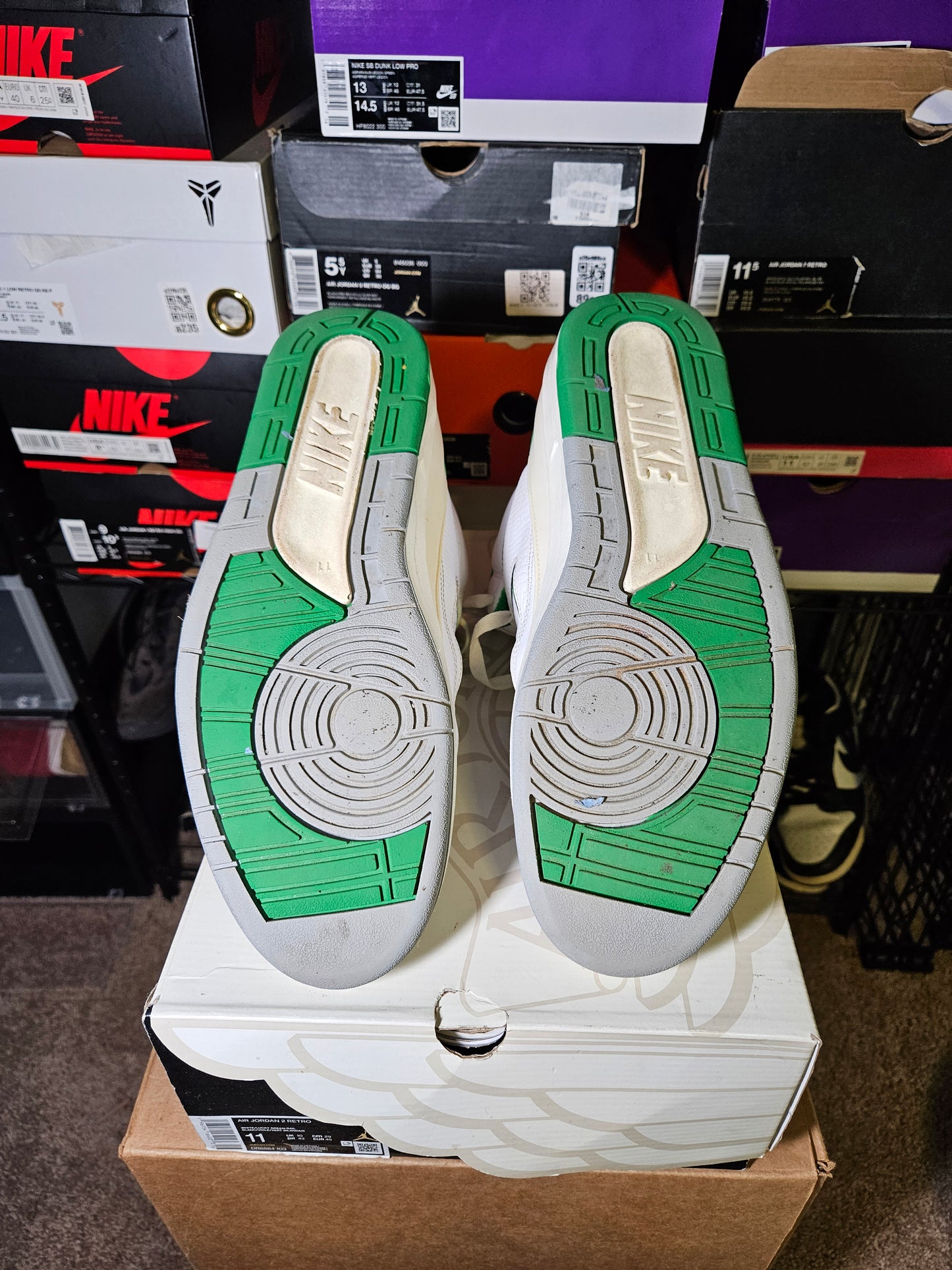Size 11 - AJ 2 Retro Lucky Green