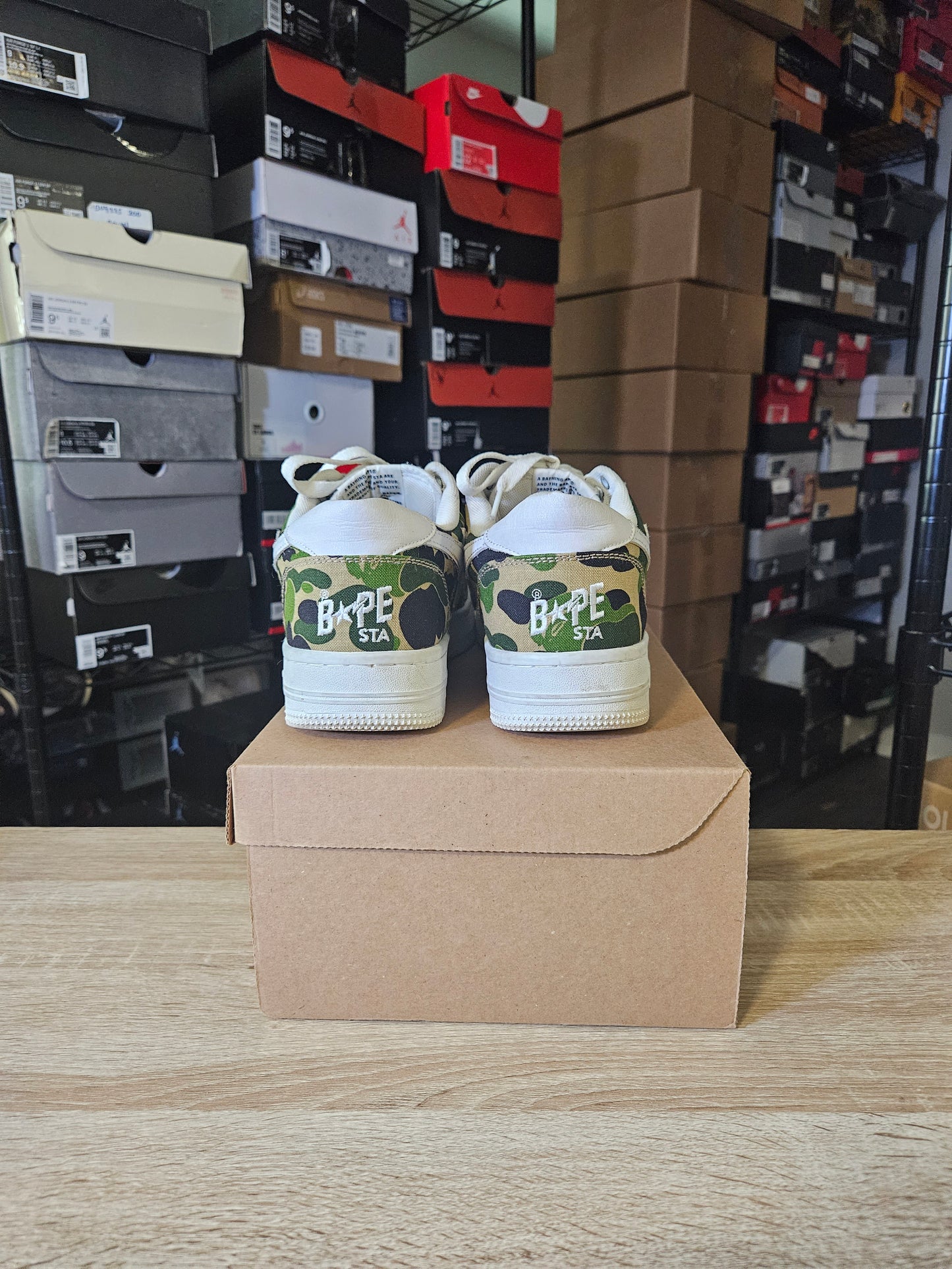 Size 10.5 - A Bathing Ape Bapesta Low ABC Camo