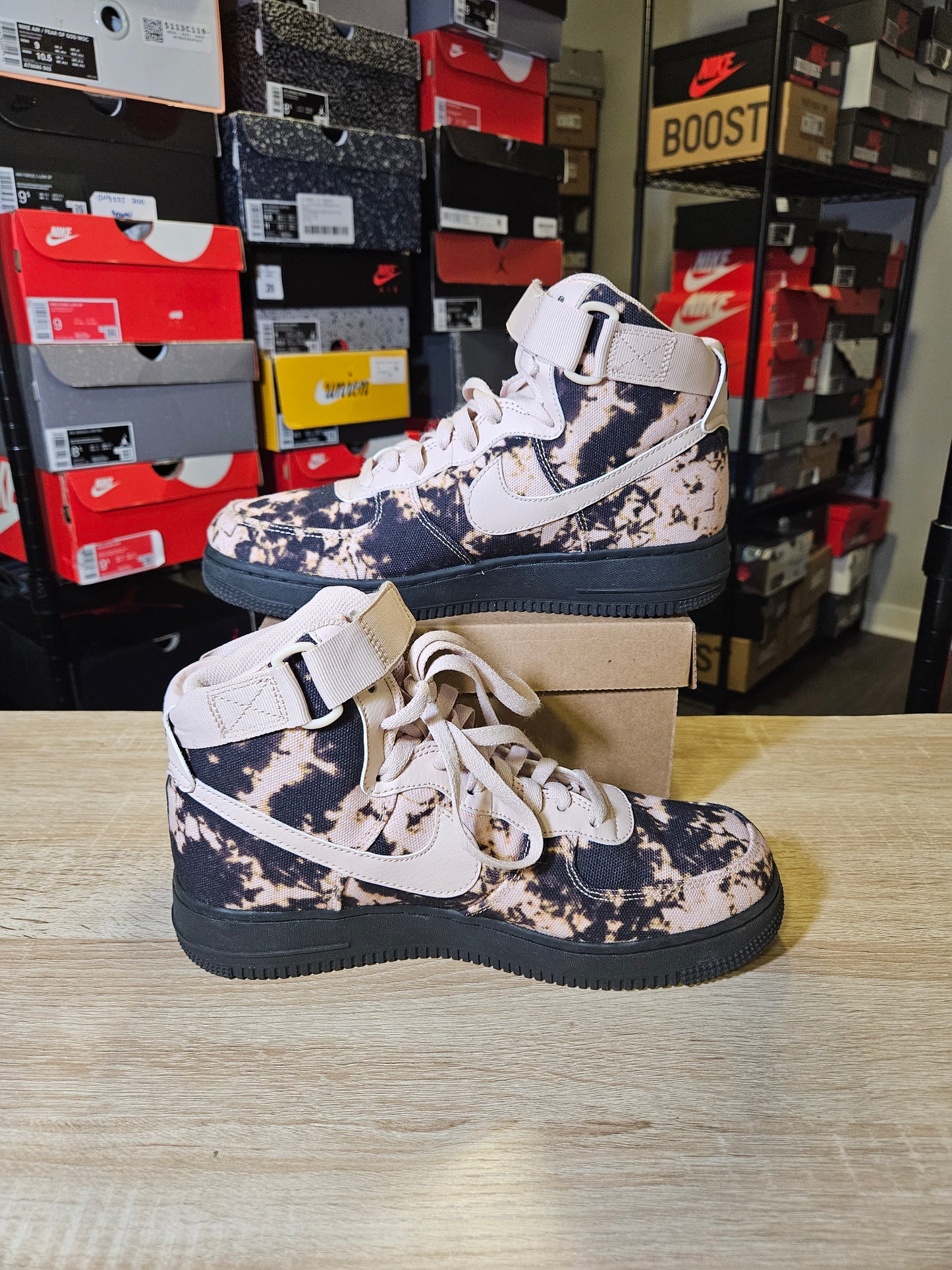 Size 8.5 - AF1 High Acid Wash Print