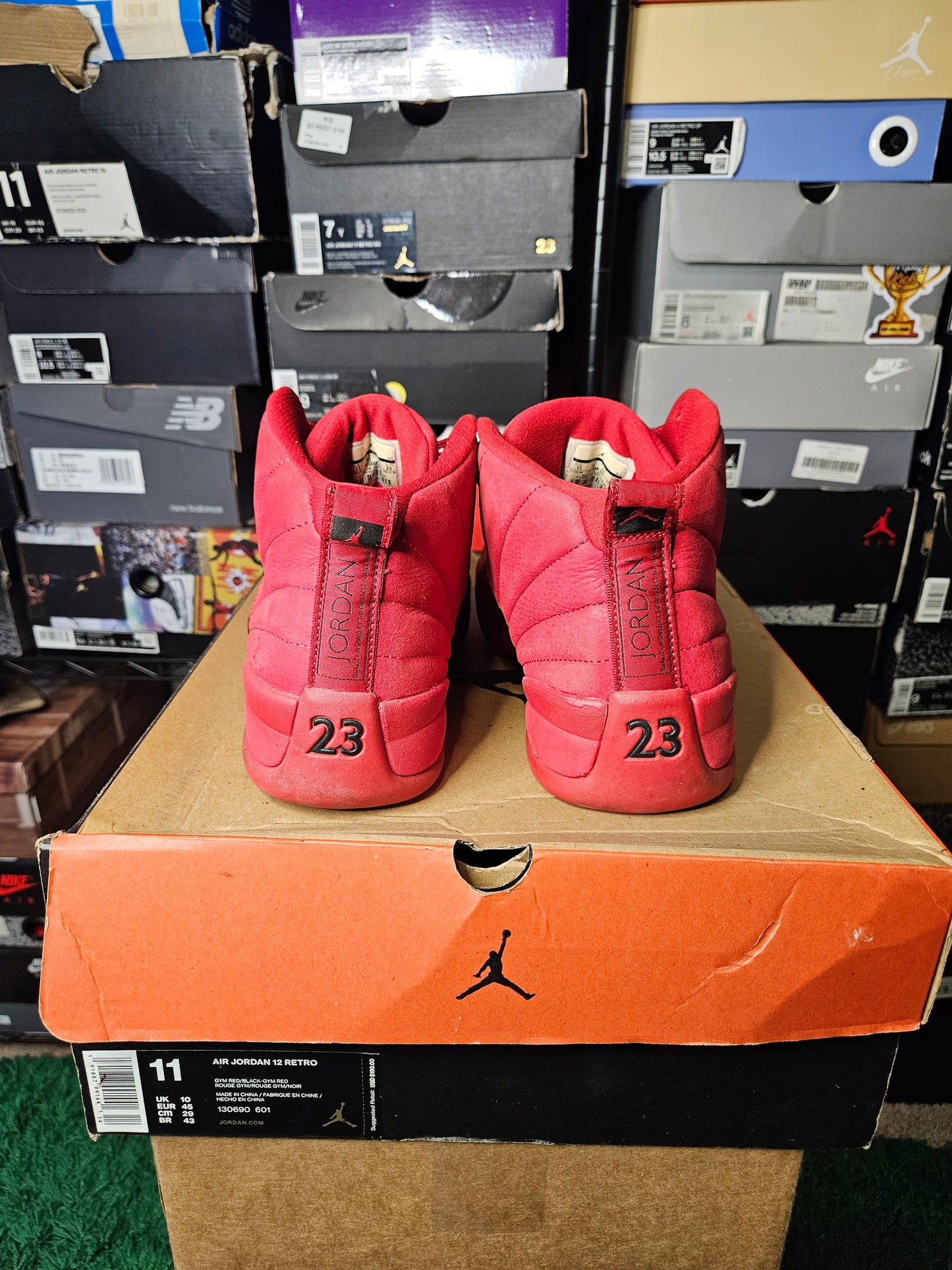 Size 11 - AJ 12 Retro Gym Red