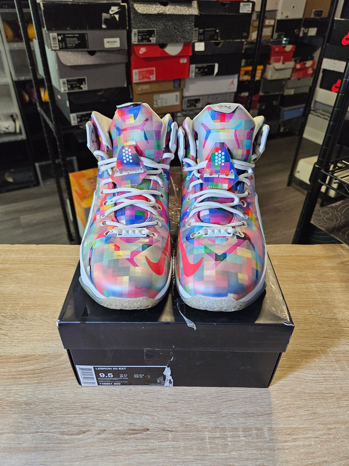 Size 9.5 - LeBron 12 EXT Prism