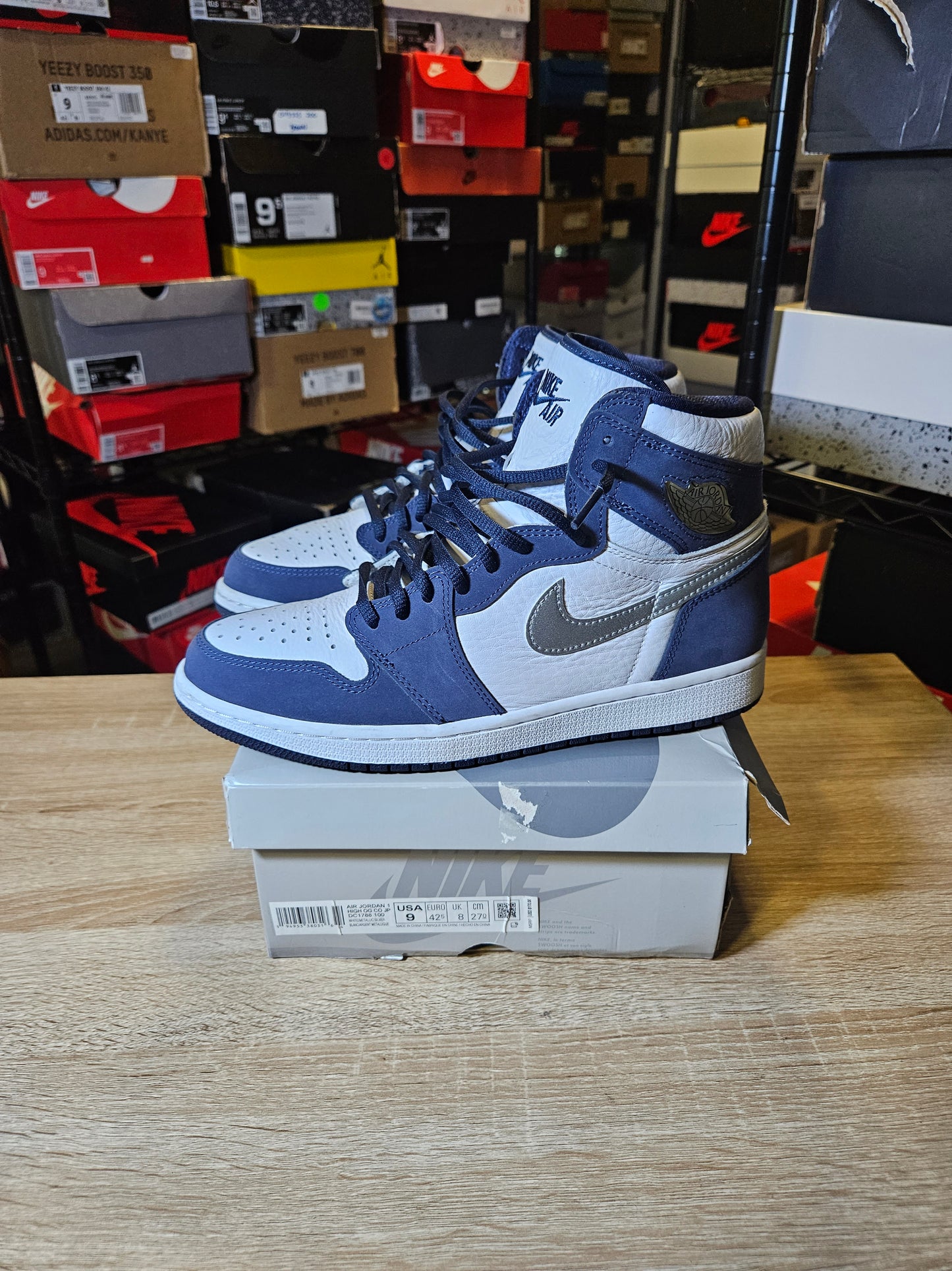 Size 9 - AJ 1 Retro High CO.JP Midnight Navy