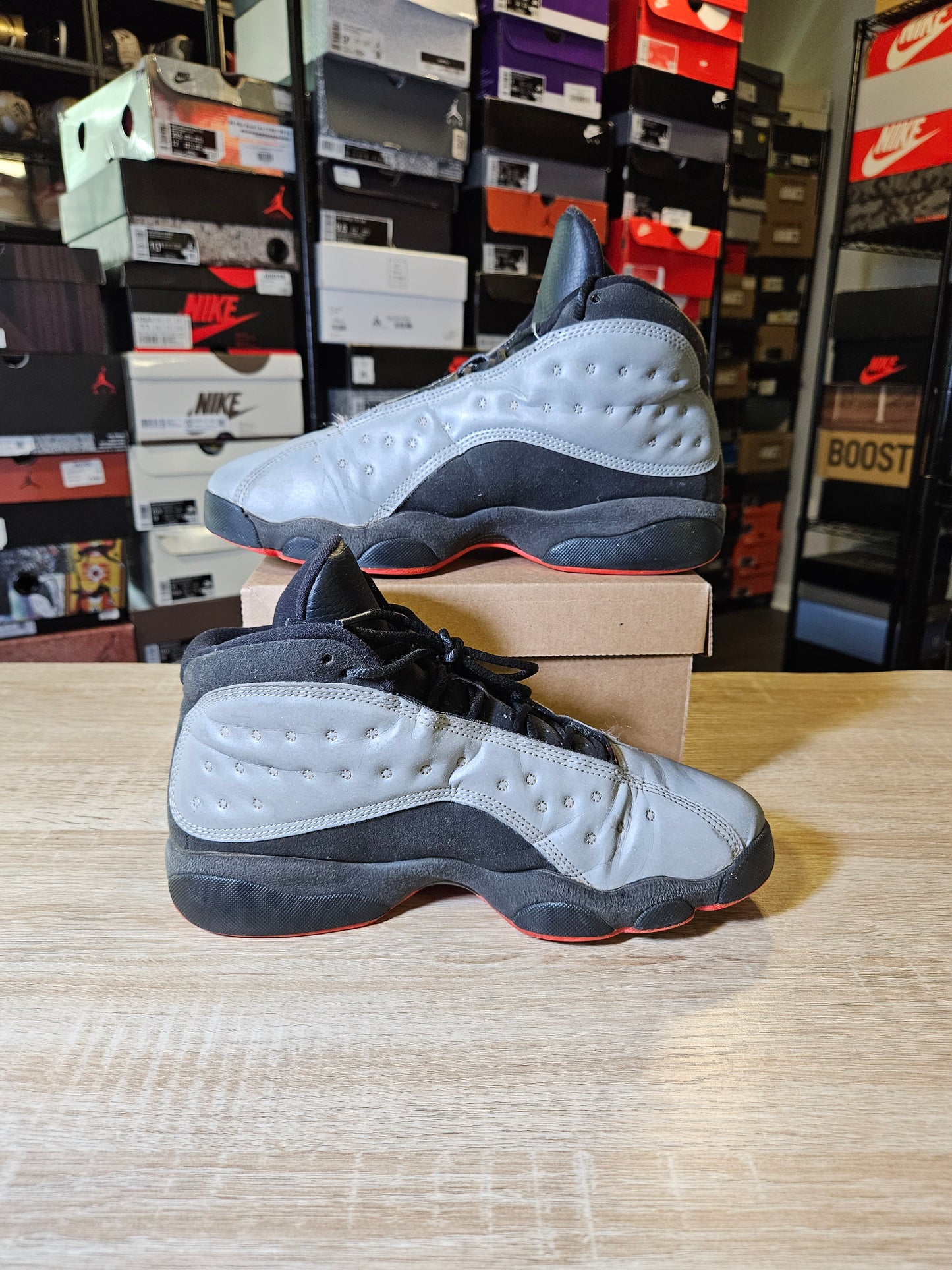 Size 7 (GS) - AJ 13 Retro Premium Mid Reflective Silver