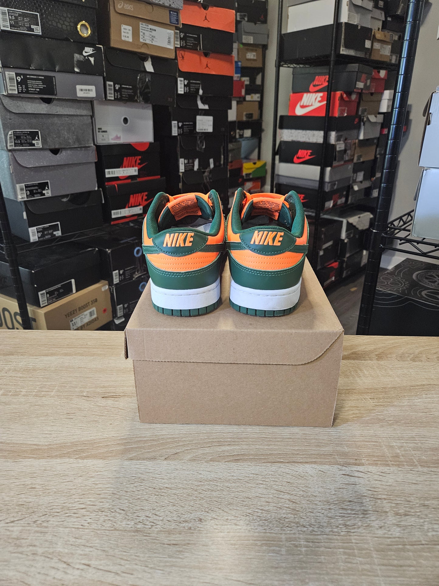 Size 10.5 - Dunk Low Miami Hurricanes