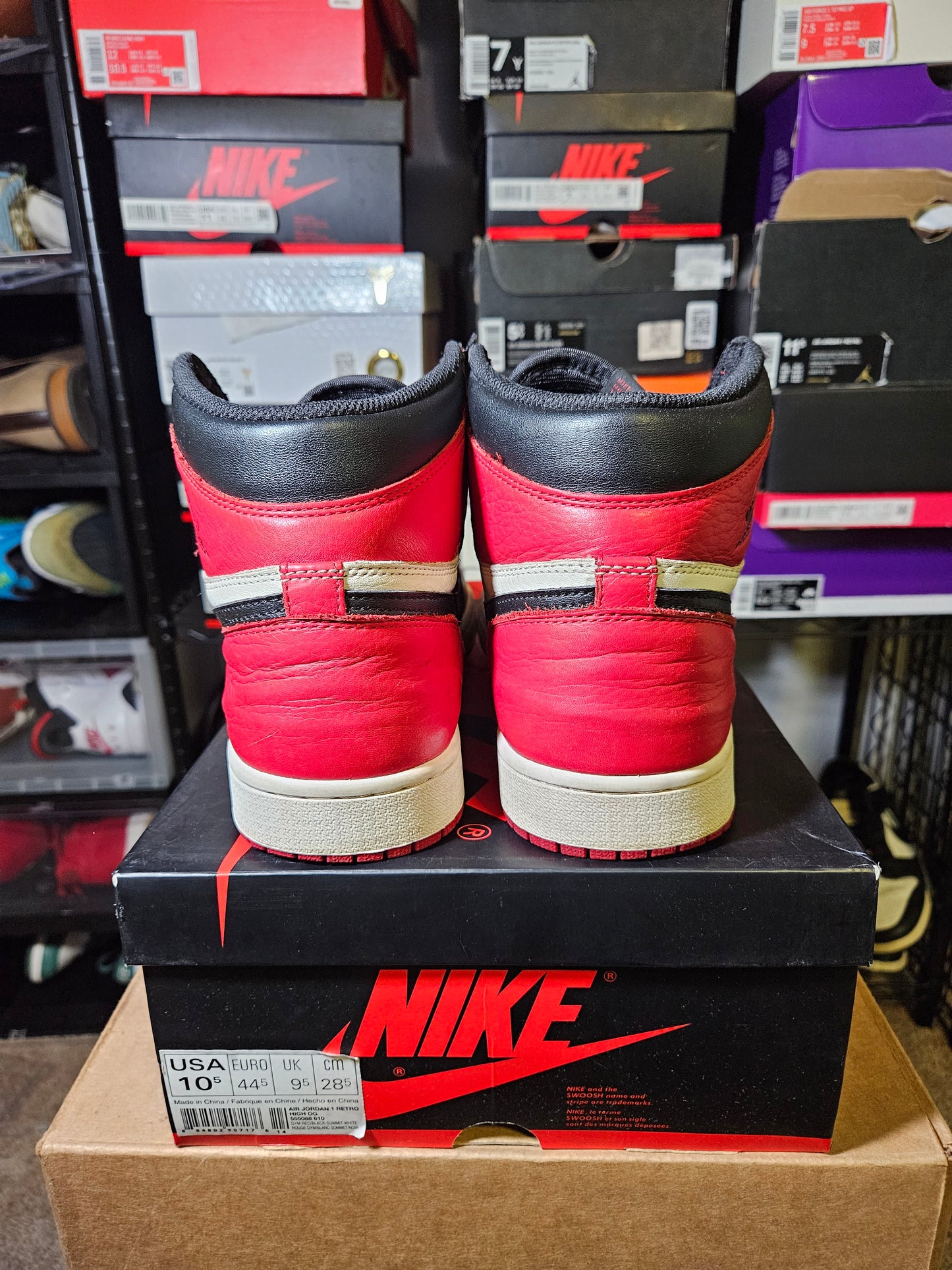 Size 10.5 - AJ 1 Retro OG High Bred Toe