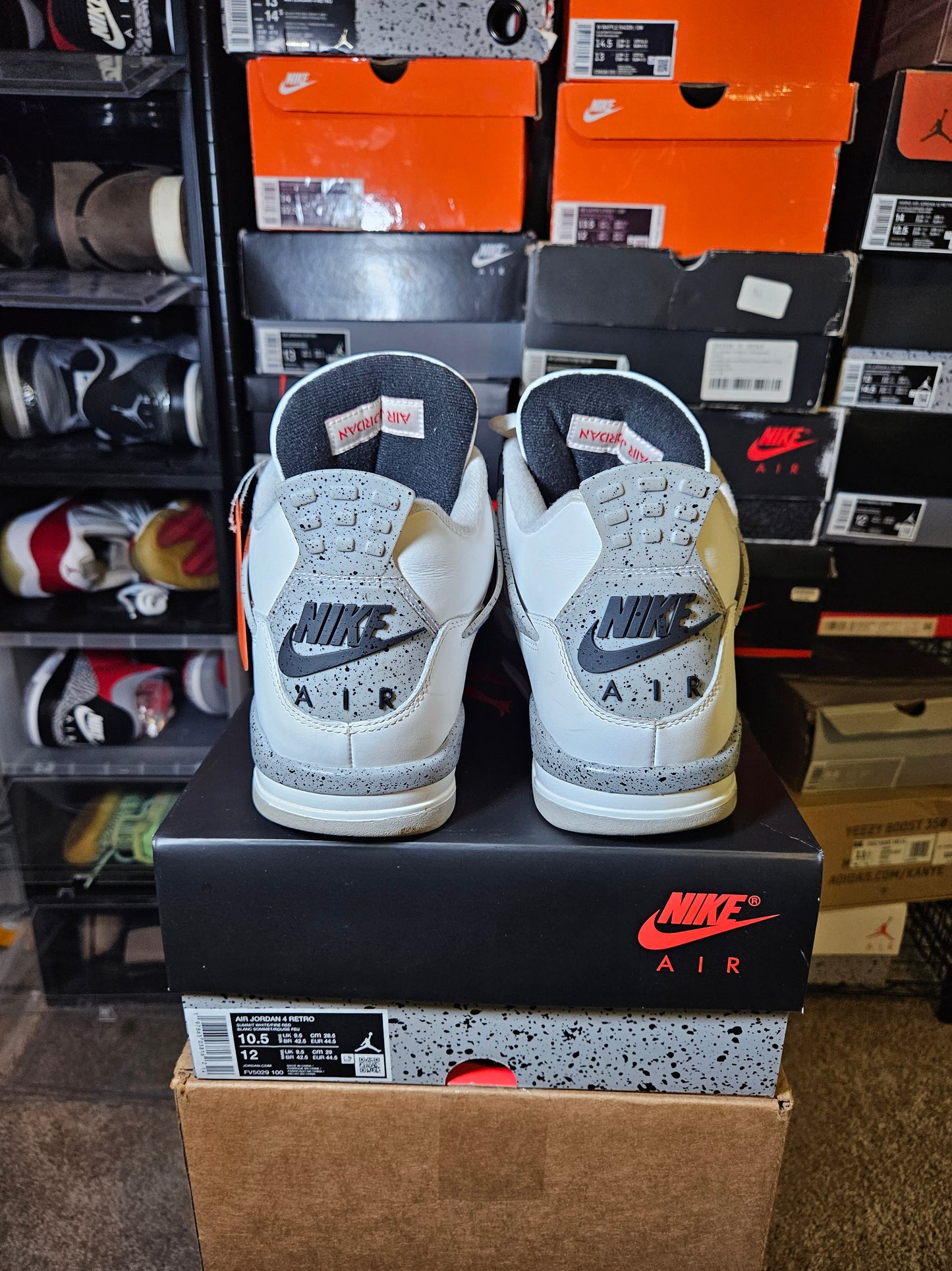 Size 10.5 - AJ 4 Retro OG 2025 White Cement