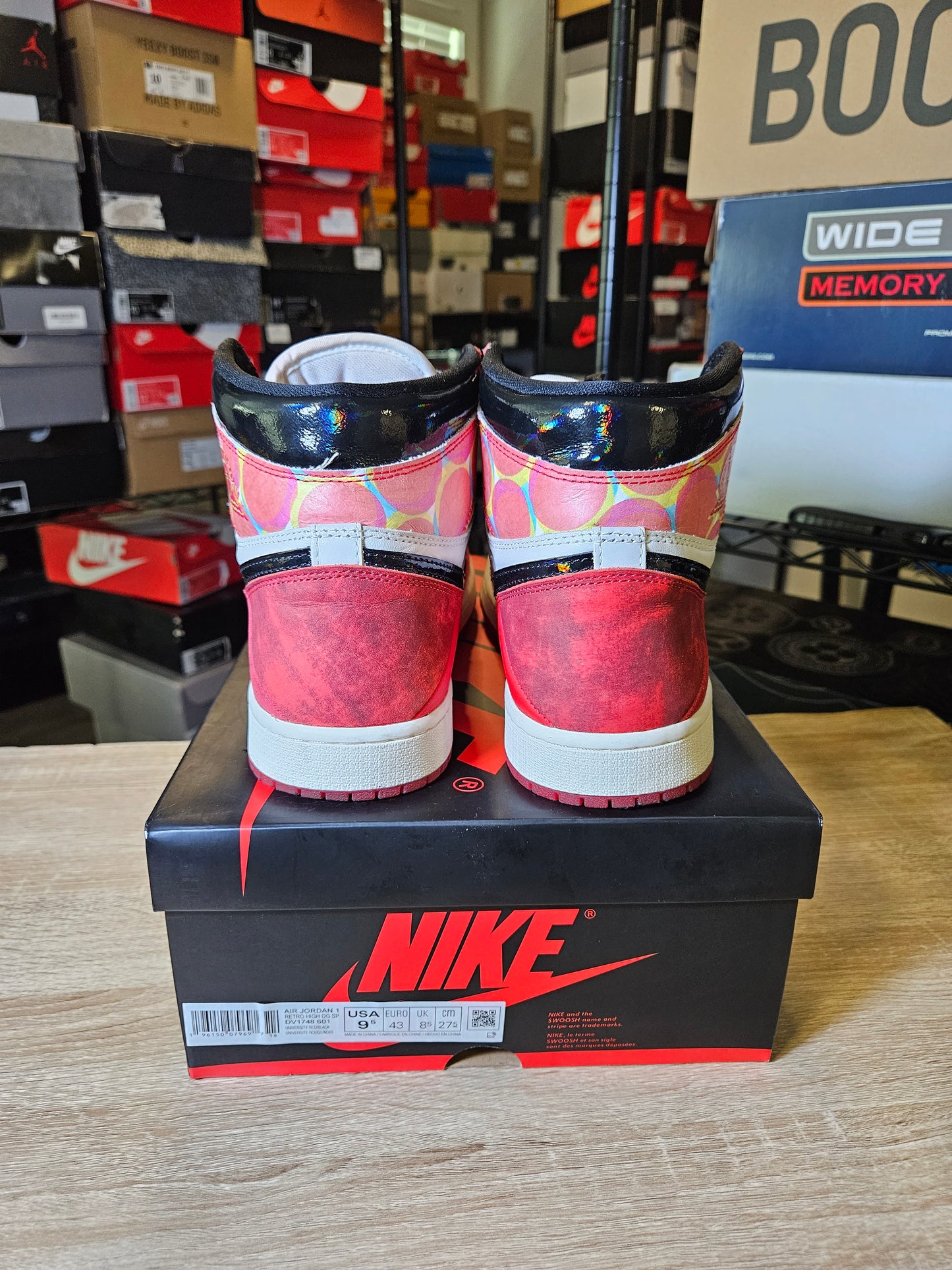 Size 9.5 - AJ 1 Retro OG x Marvel High Next Chapter