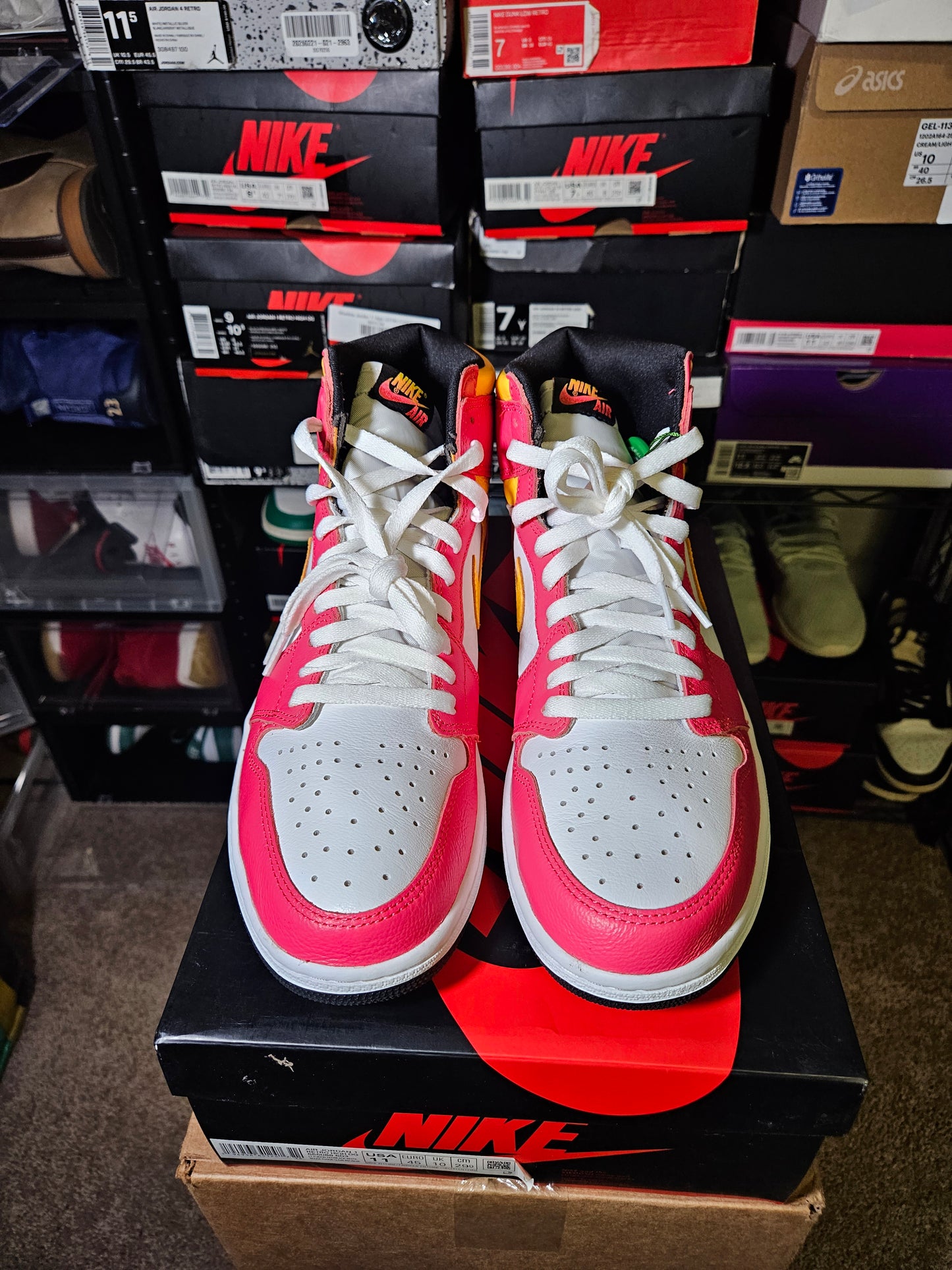 Size 11 - AJ 1 Retro High OG Light Fusion Red 2021