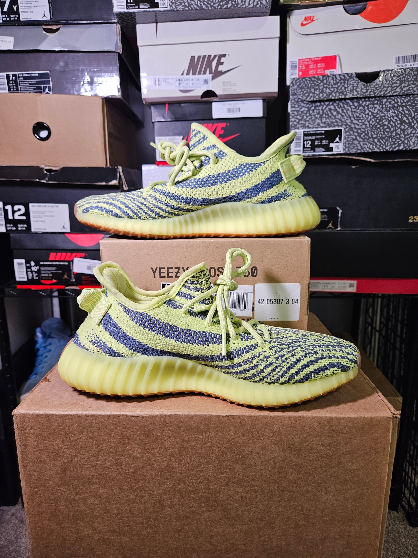 Size 8 - YZY 350 V2 Low Semi Frozen Yellow
