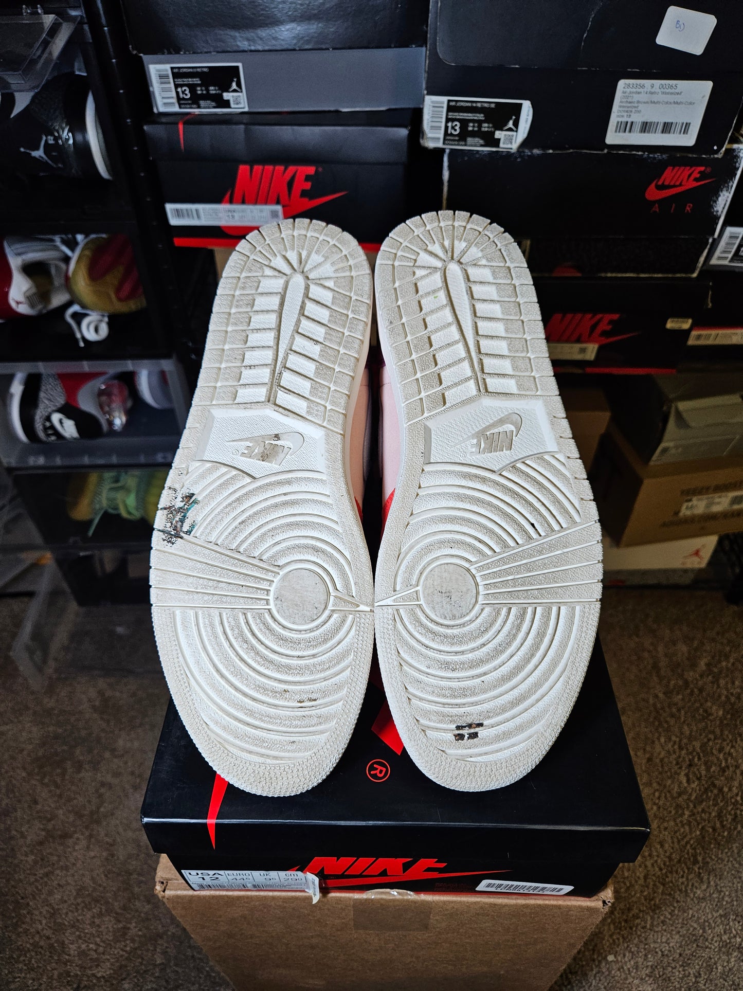 Size 12W - Aleali May x AJ 1 Retro High Court Lux