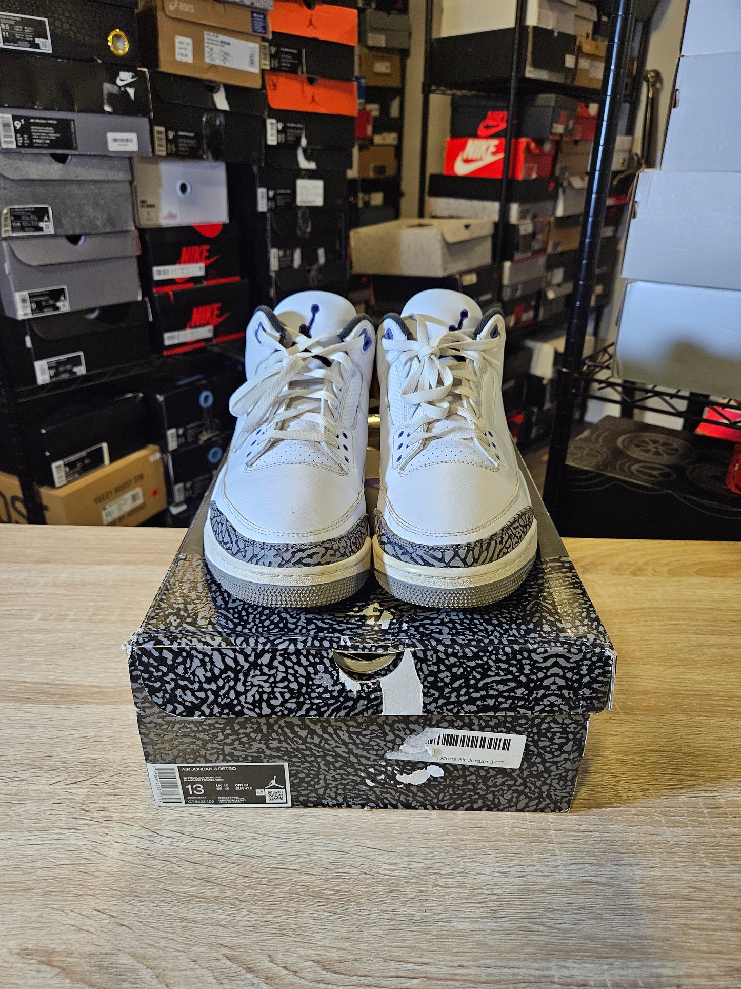 Size 13 - AJ 3 Retro Mid Dark Iris
