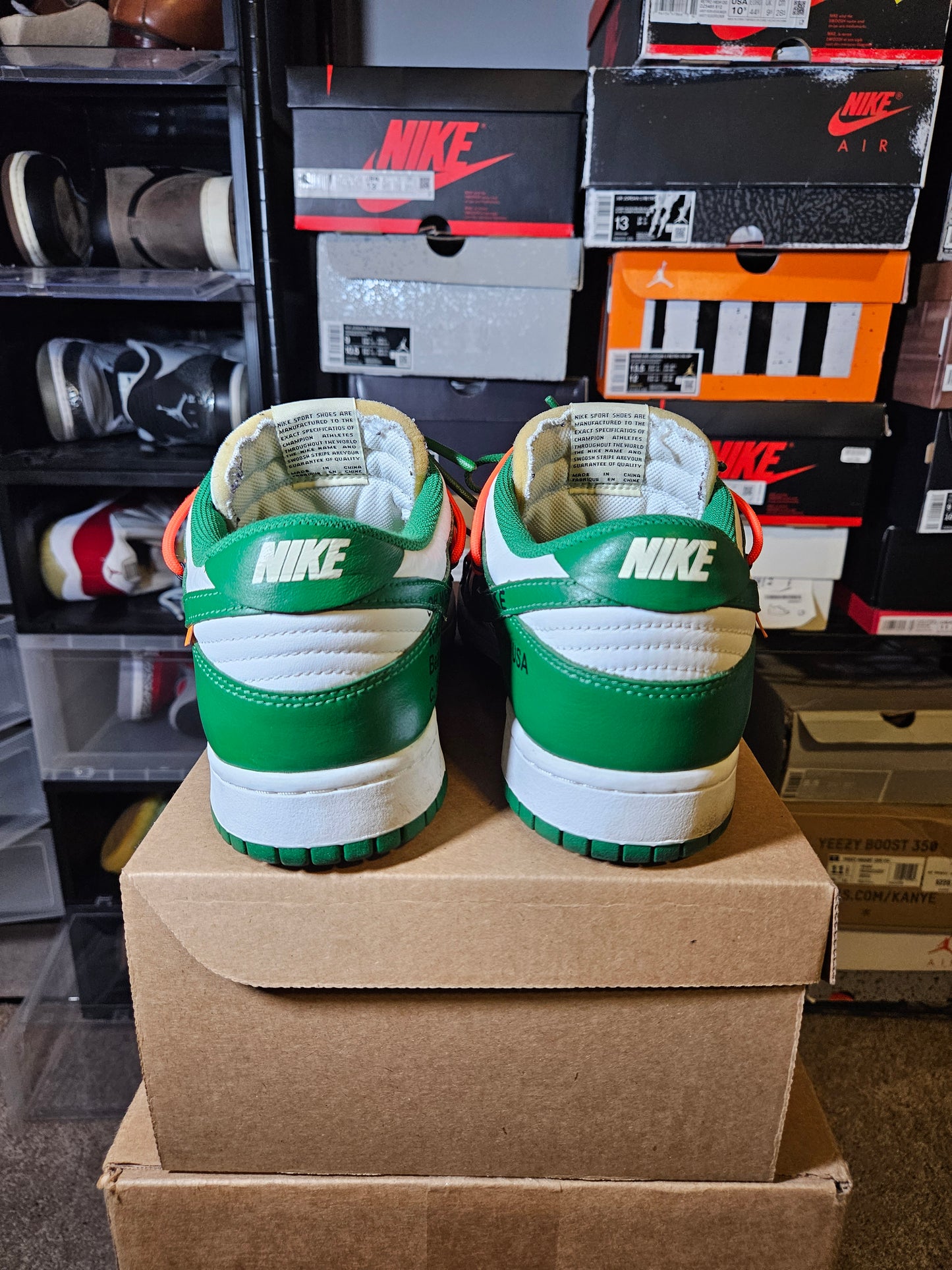 Size 12 - Dunk Low x OFF-WHITE Pine Green 2019